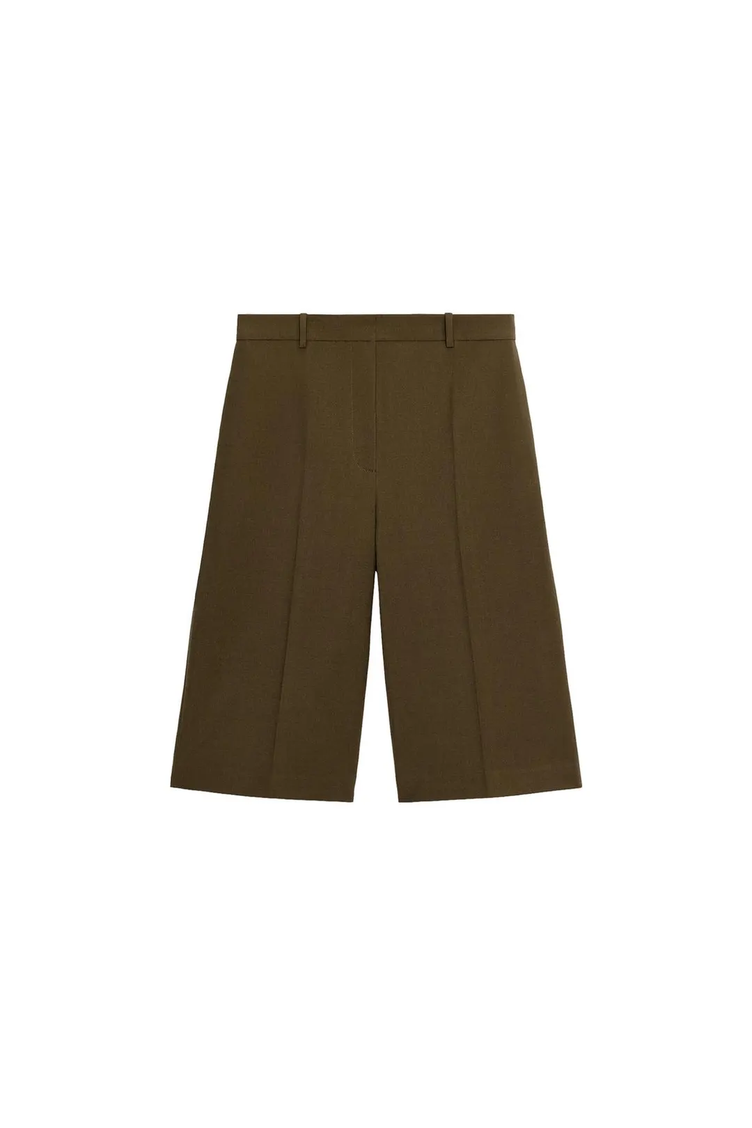 Бермуды ZW Collection из смесовой шерсти, Zara