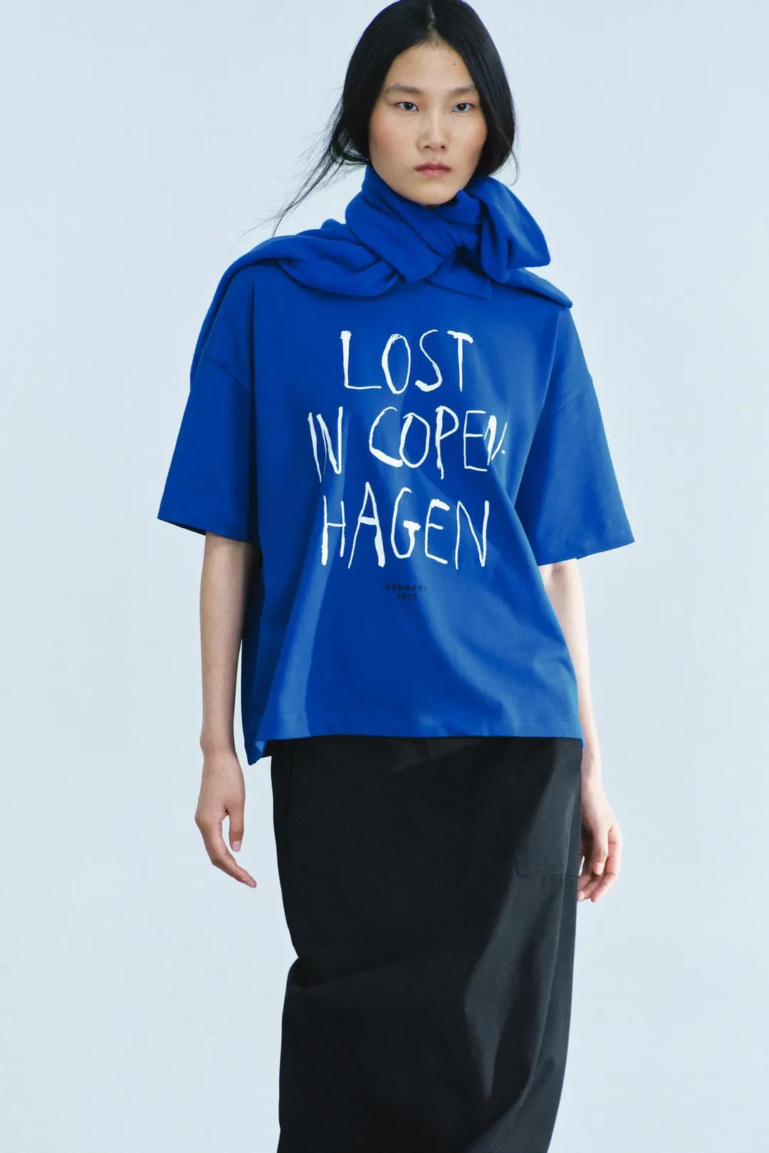 Футболка с надписью Copenhagen, Zara