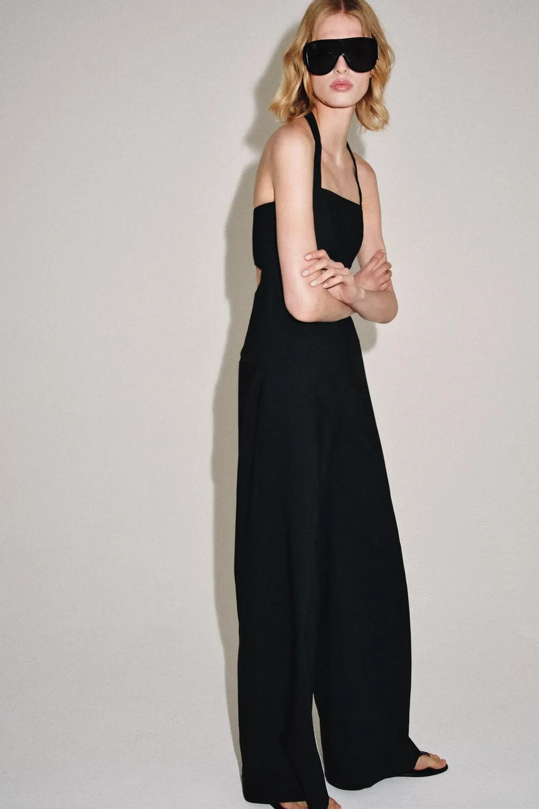 Комбинезон с бретелью халтер ZW Collection, Zara