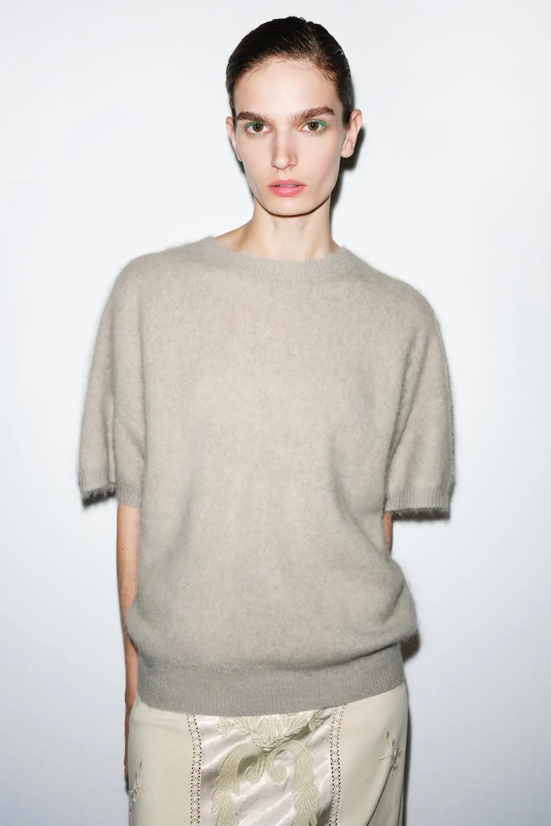 Свитер оверсайз из 100% шерсти с начесом, Zara