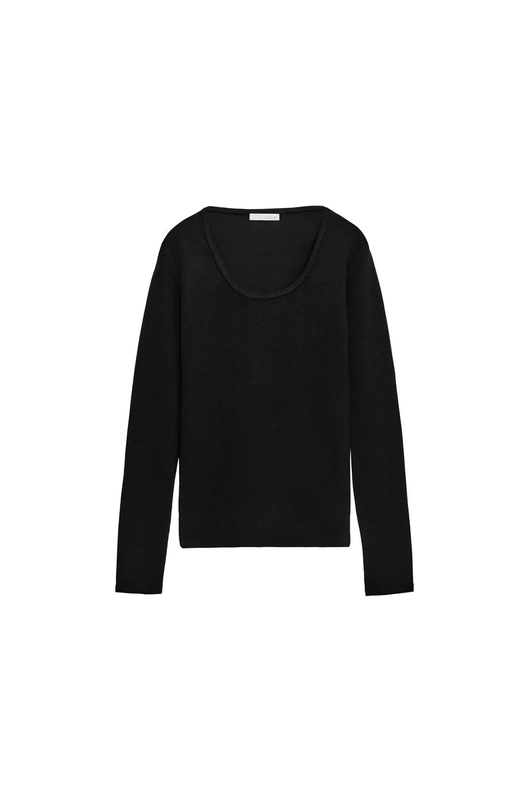 Футболка в рубчик с круглым вырезом, Zara