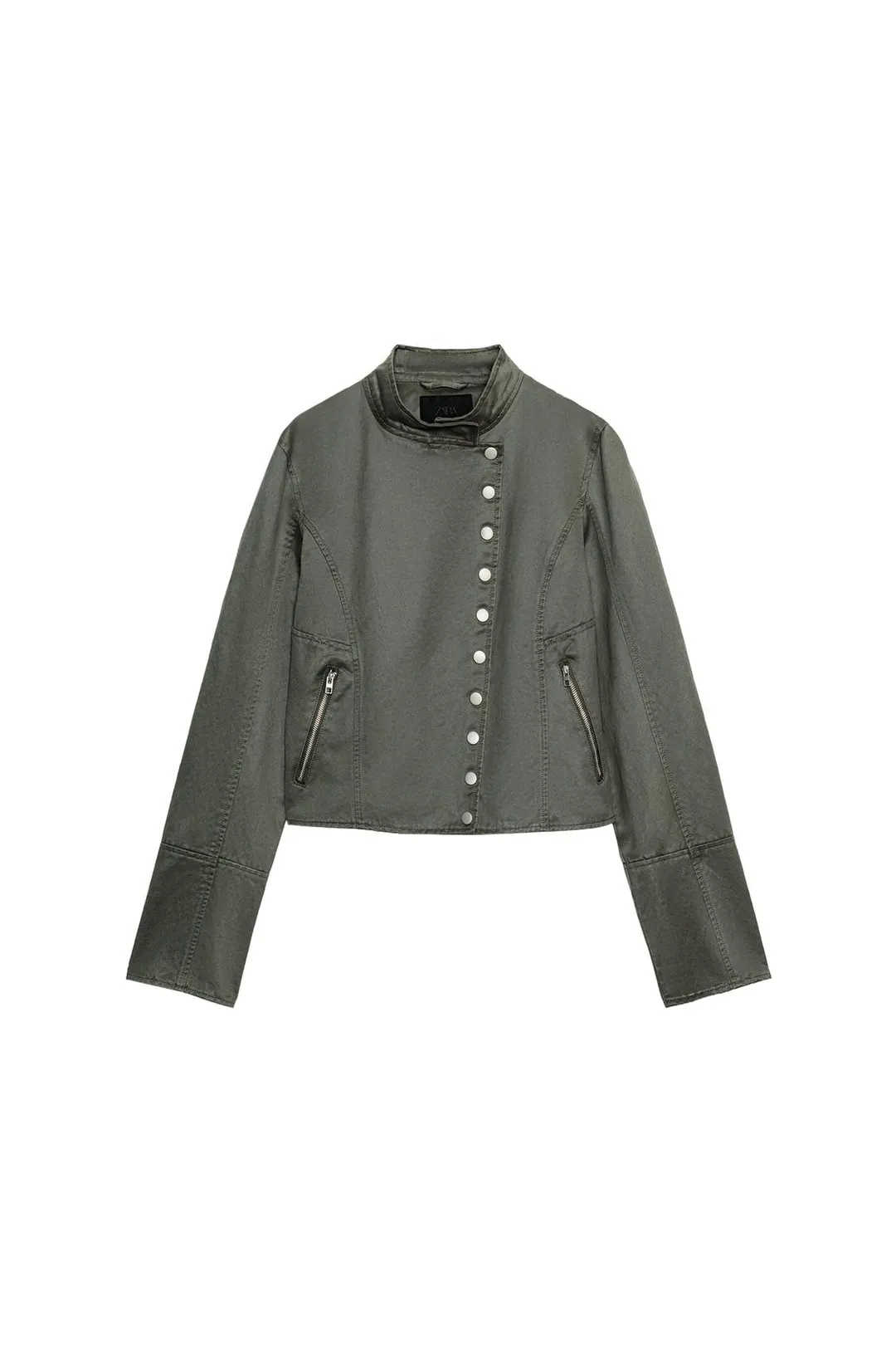 Двубортный жакет из смесового хлопка, Zara