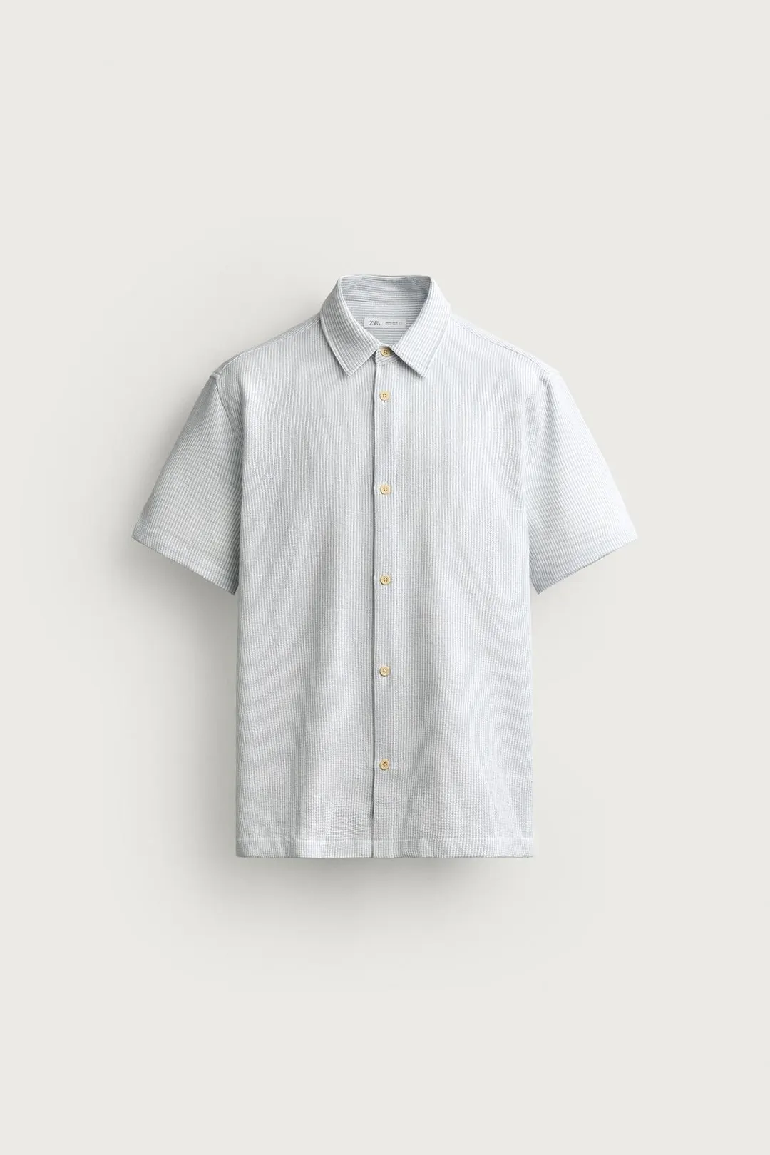 Фактурная рубашка прямого кроя, Zara