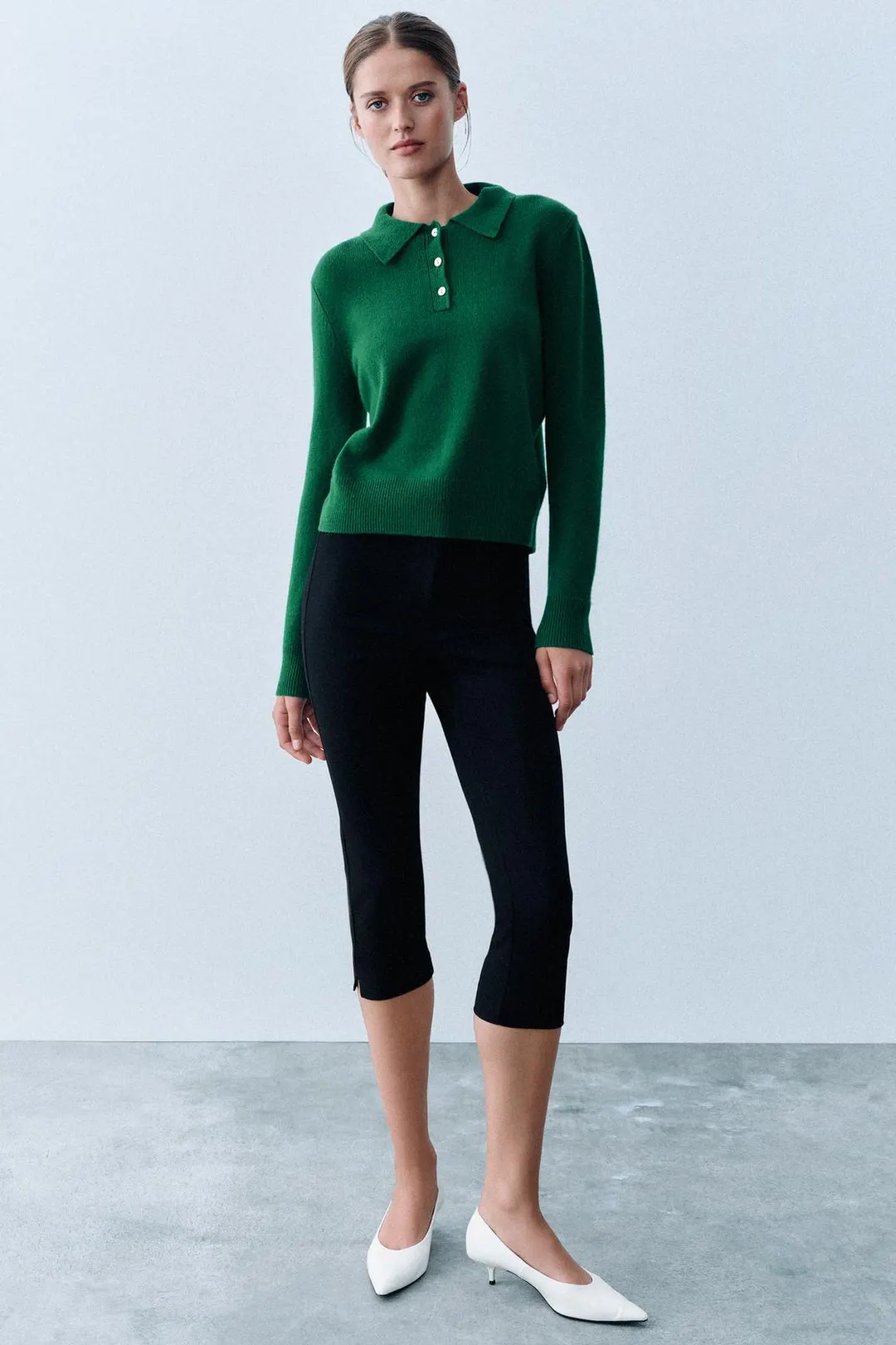 Поло из 100% шерсти, Zara
