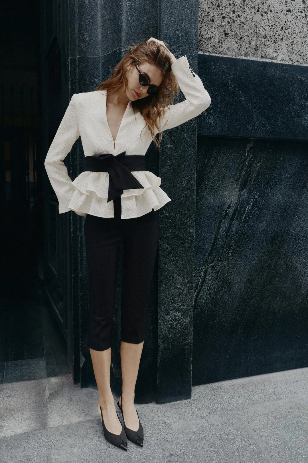 Капри с поясом, Zara