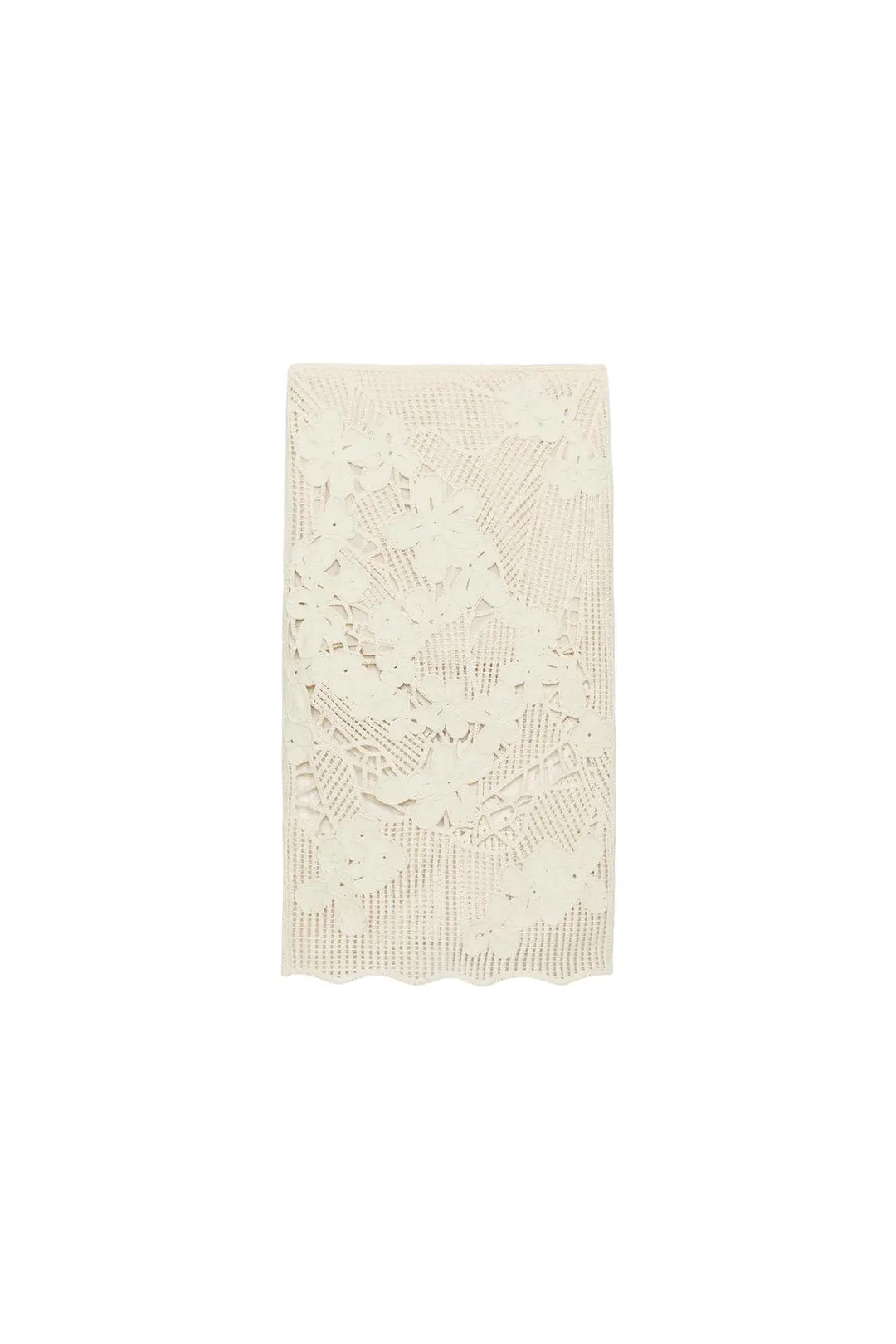 Вязаная крючком юбка миди ZW Collection, Zara