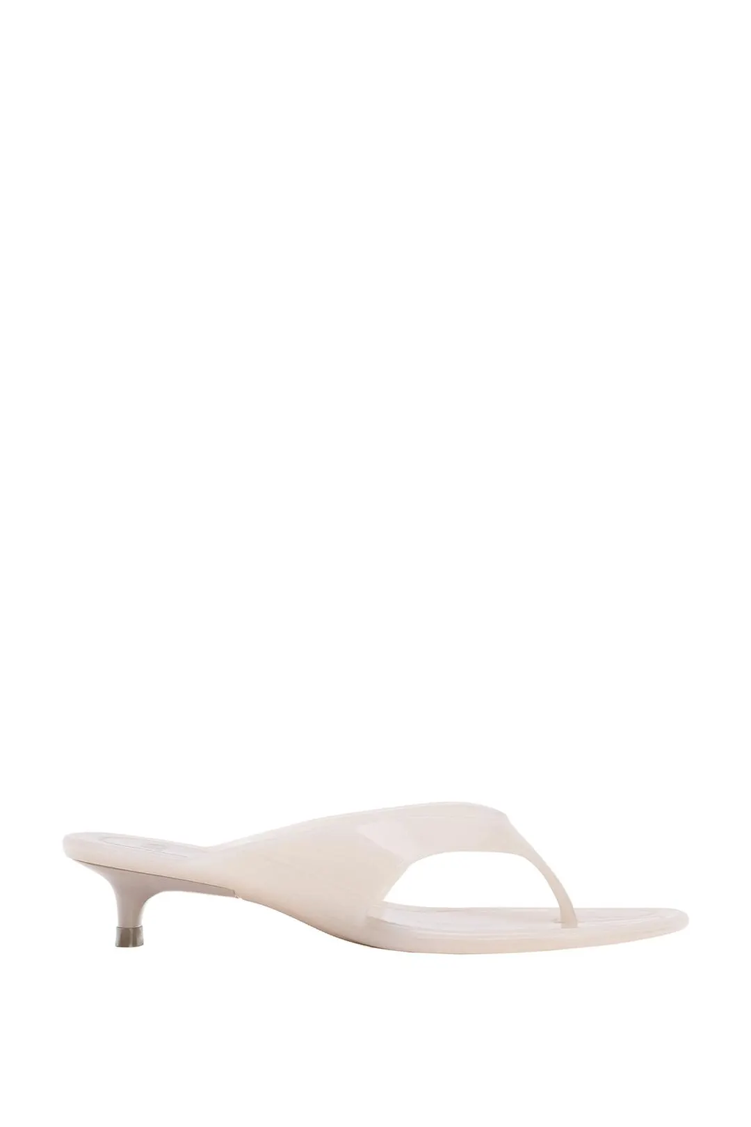 Желейные босоножки на каблуке kitten heel, Zara