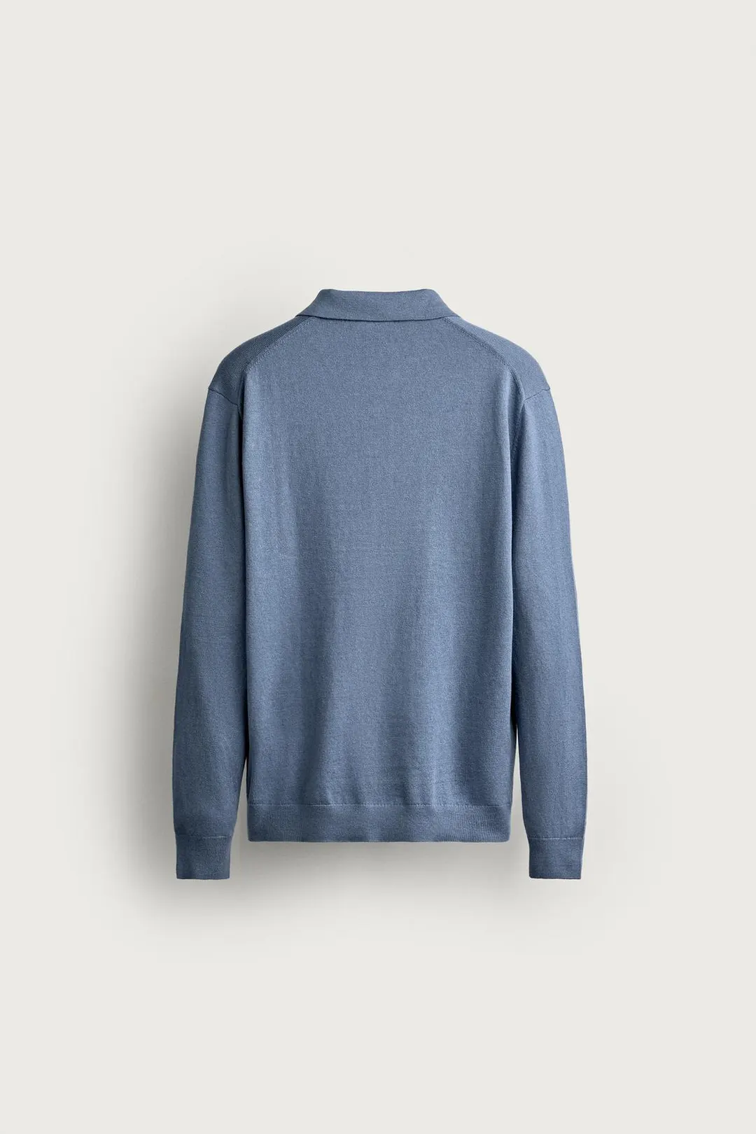 Трикотажное поло прямого кроя из смесового хлопка, Zara