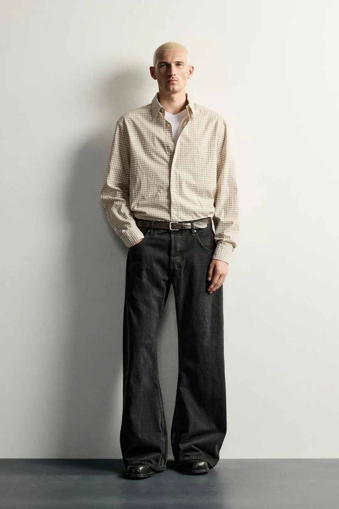 Джинсы силуэта barrel flare, Zara