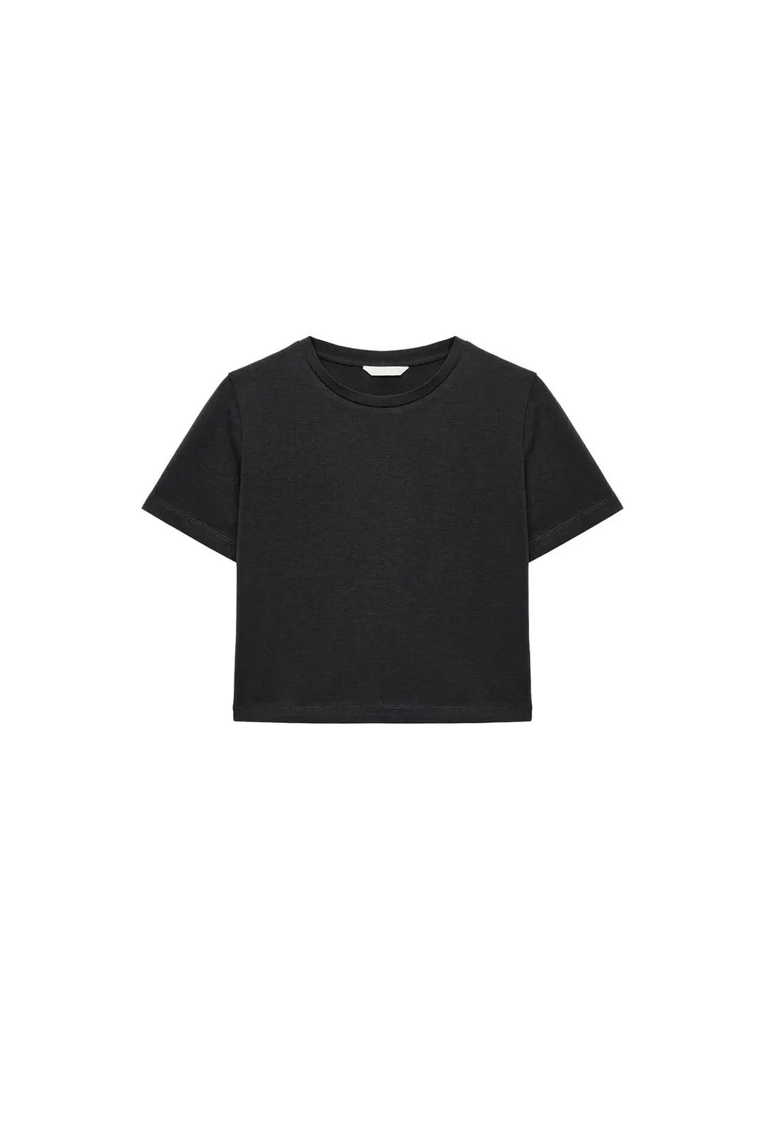 Укороченная футболка с короткими рукавами, Zara