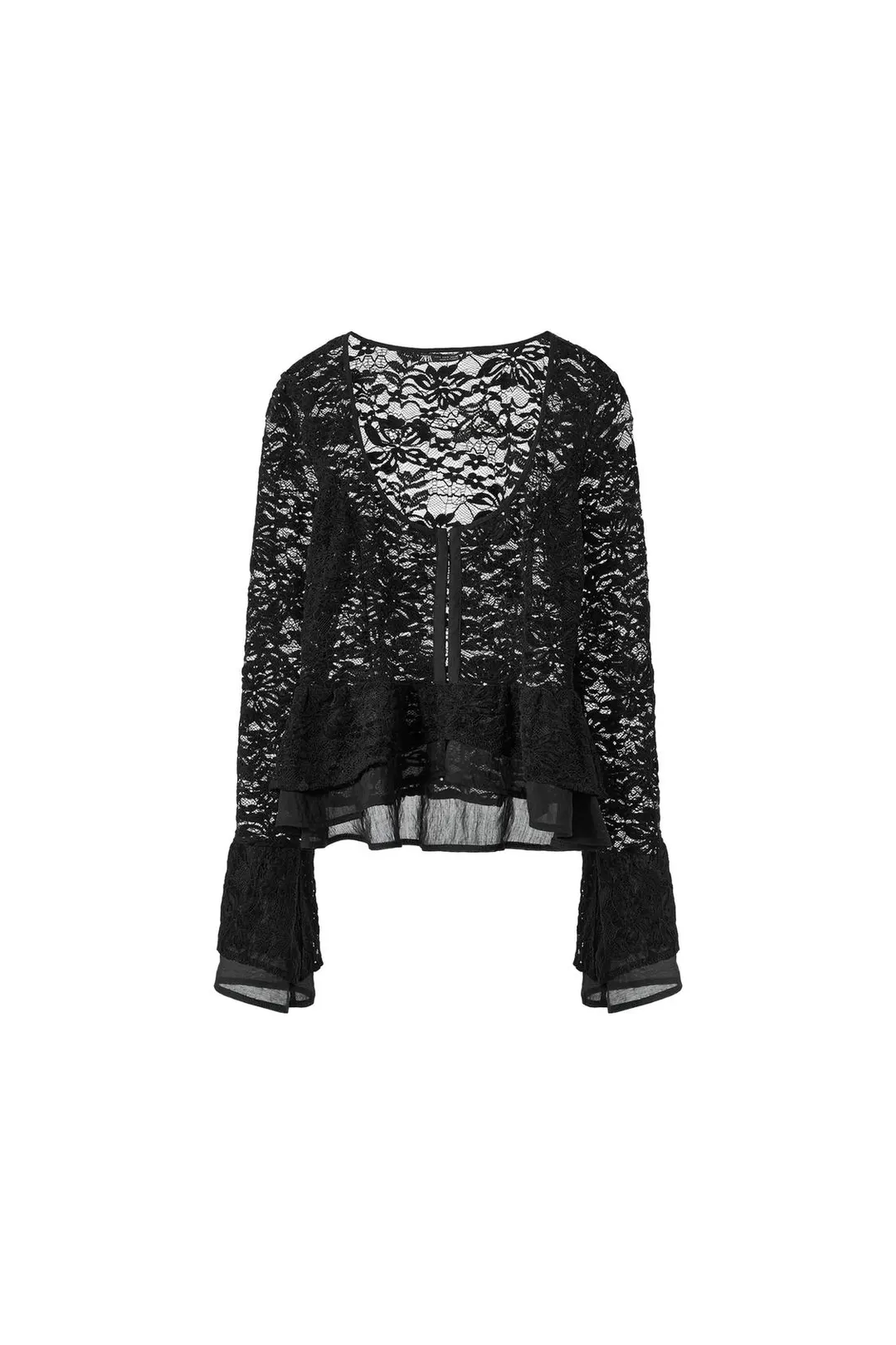 Топ кружевной в корсетном стиле, Zara