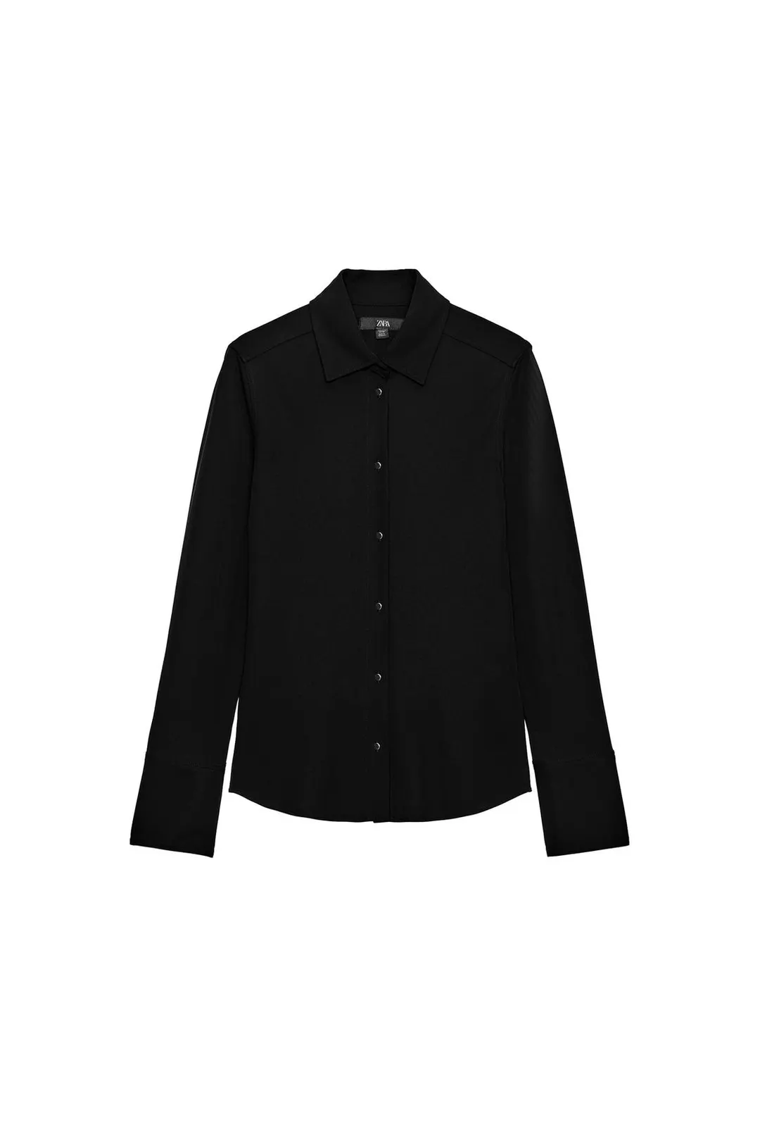 Рубашка с золотистыми пуговицами ZW Collection, Zara