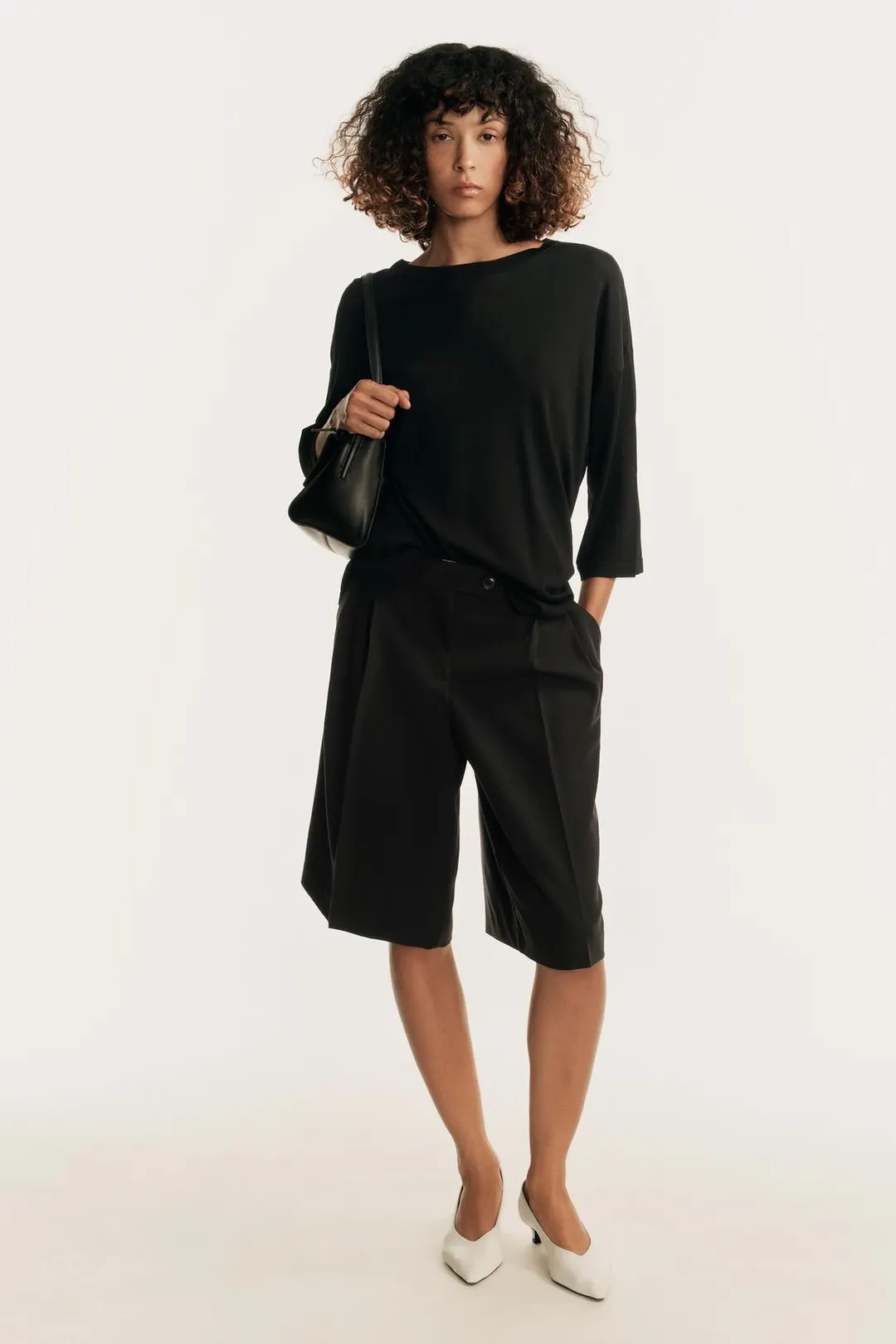 Вязаный топ с рукавами 3/4, Zara