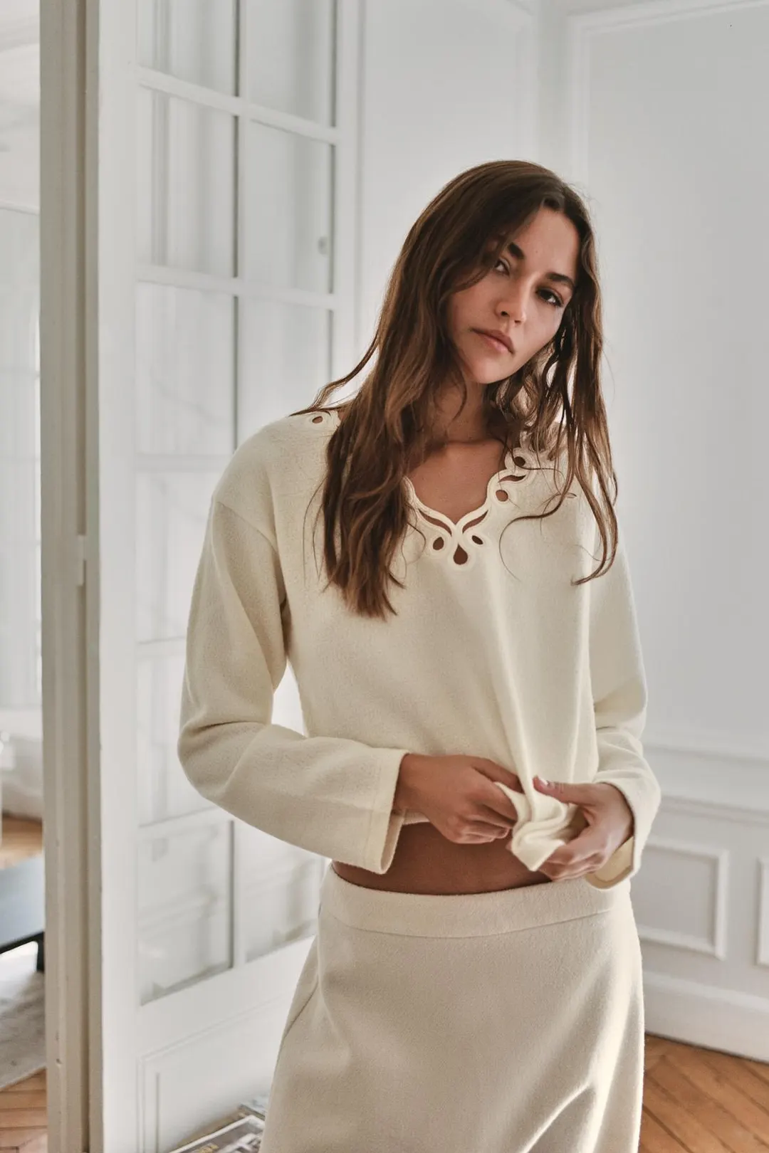 Мягкий джемпер с отделкой, Zara