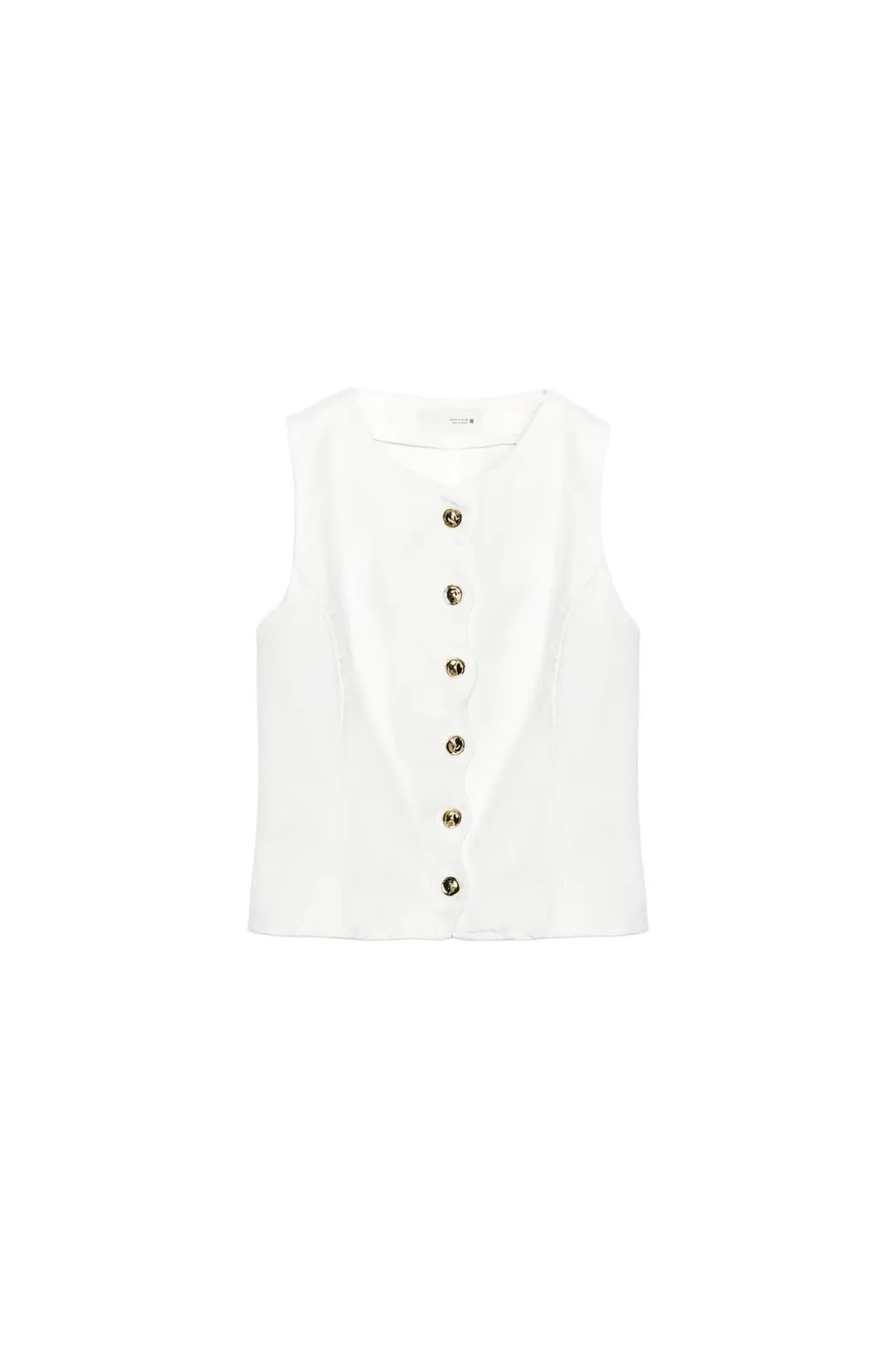 Топ с волнистой отделкой Z1975, Zara