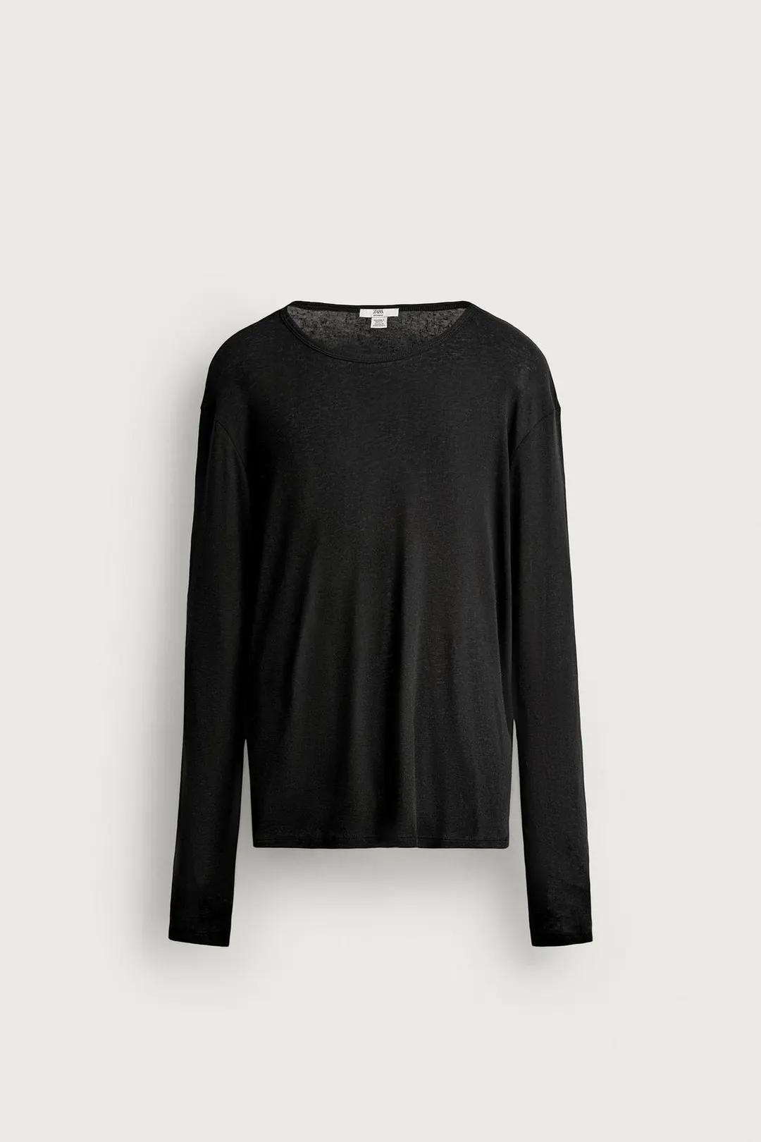Футболка свободного кроя из лиоцелла и шерсти, Zara
