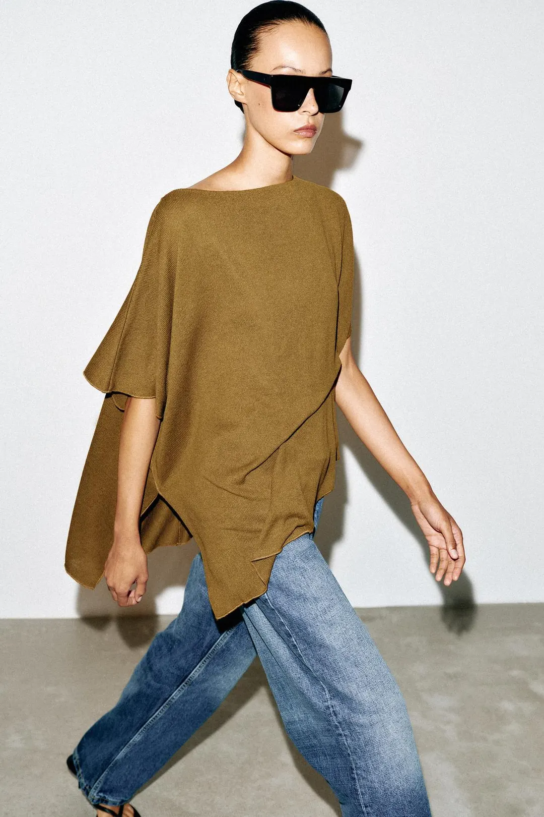 Драпированный топ-кейп, Zara