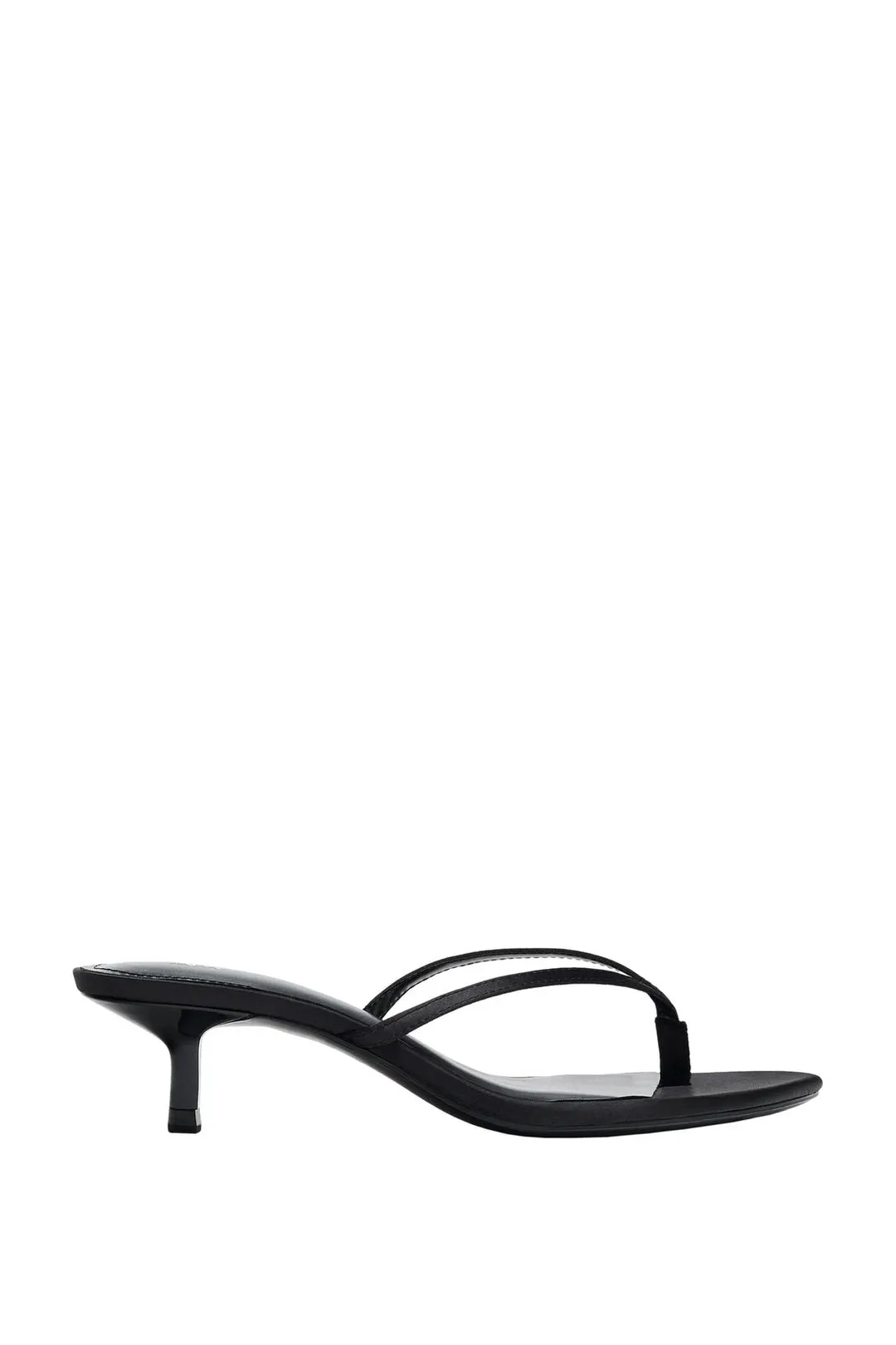 Босоножки kitten heel из сатина, Zara