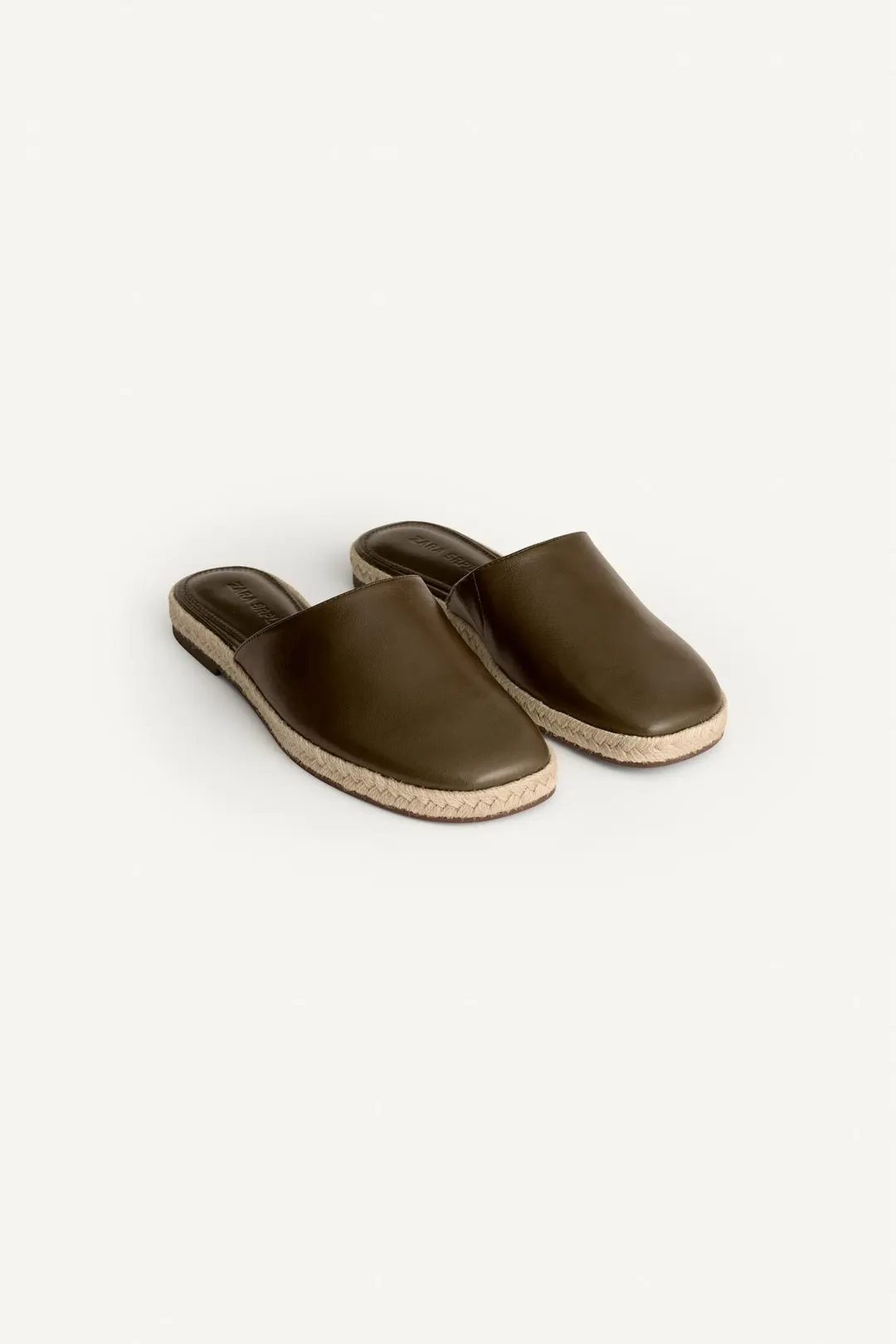Мюли из комбинированной кожи, Zara