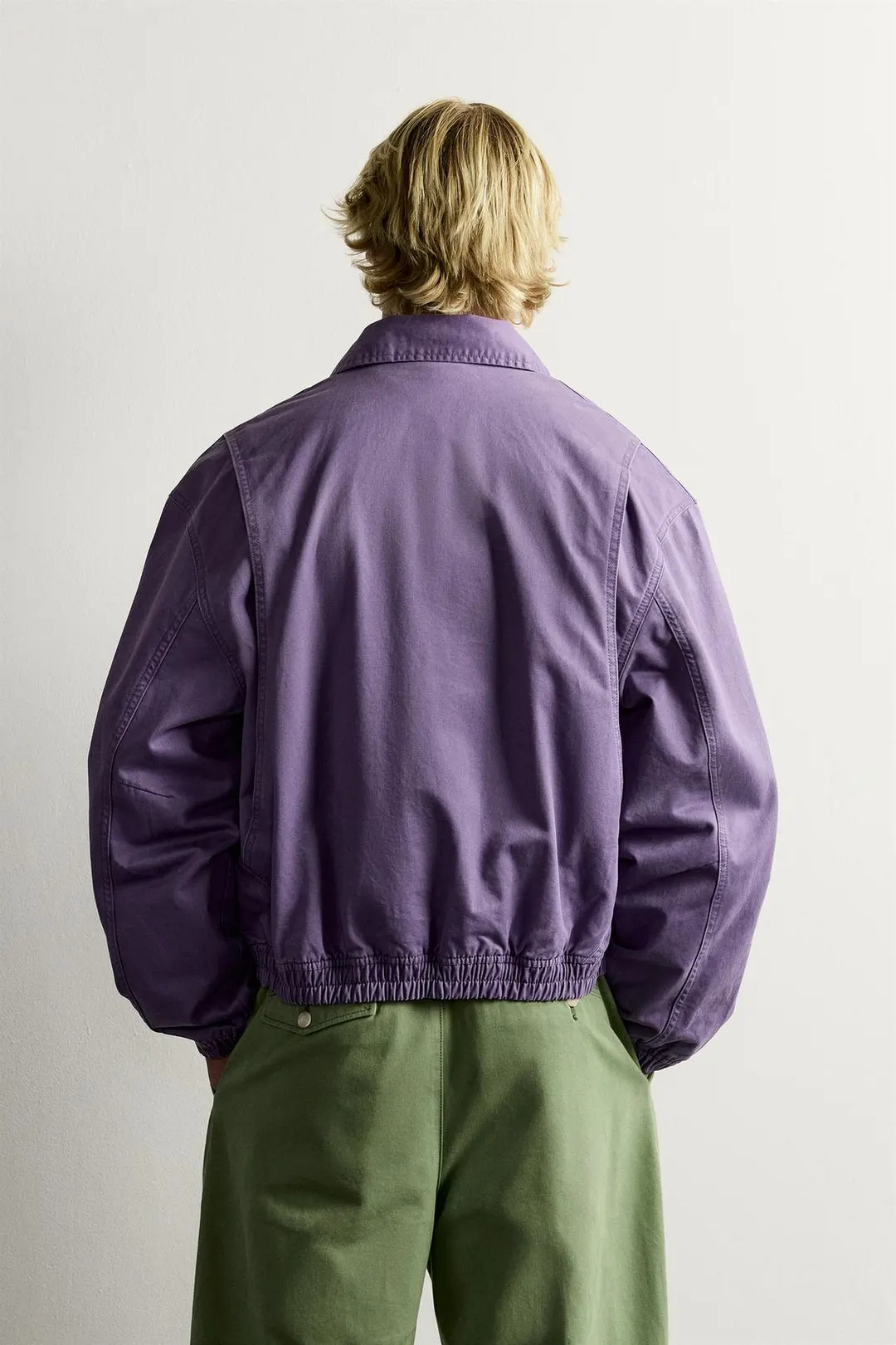 Хлопковая куртка с вышивкой Fruit of the Loom™, Zara