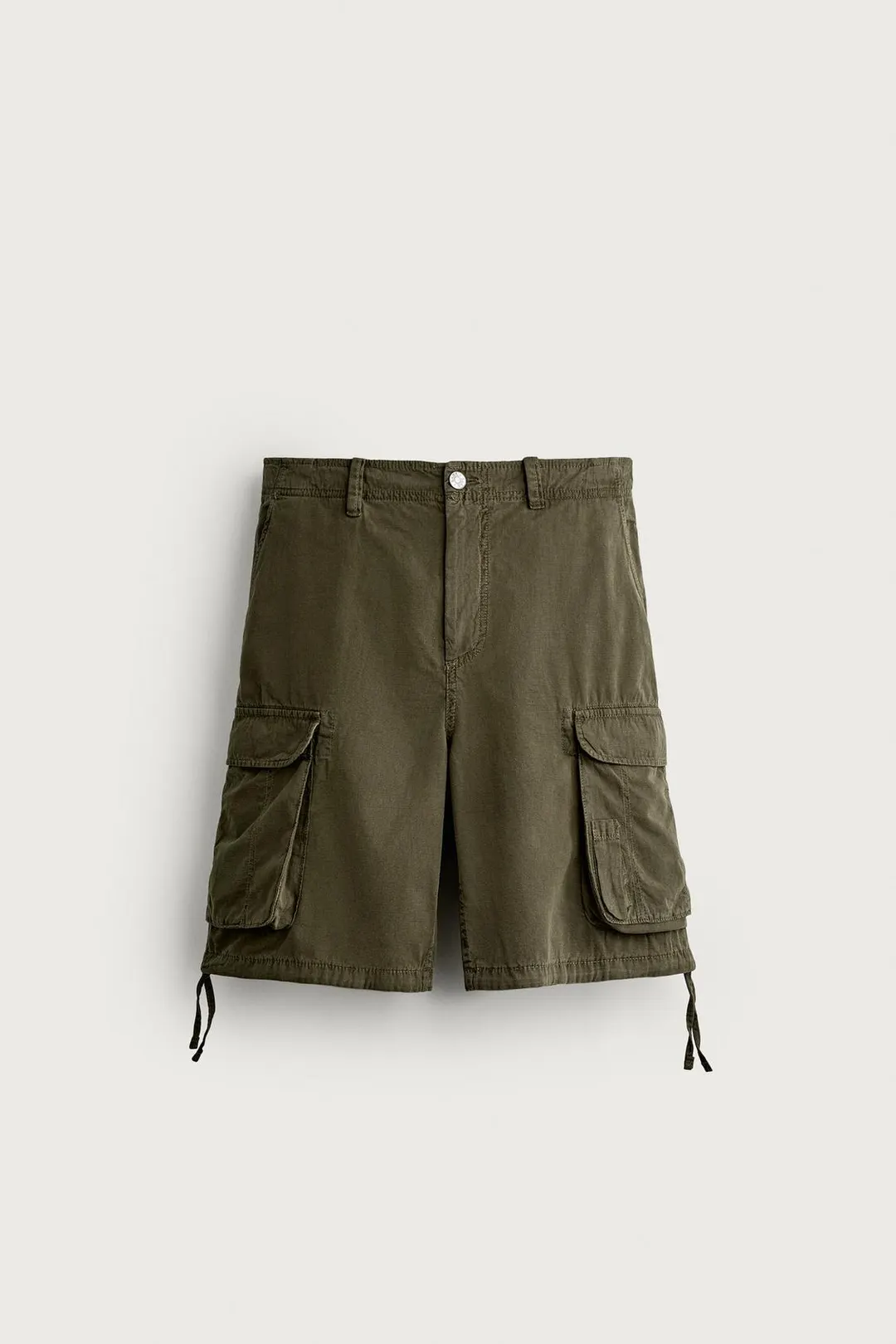 Бермуды карго стандартного кроя с хлястиками, Zara