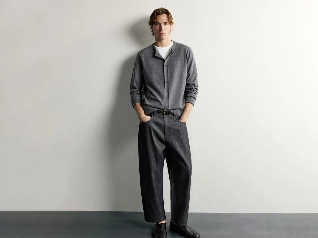 Широкие джинсы зауженного кроя, Zara