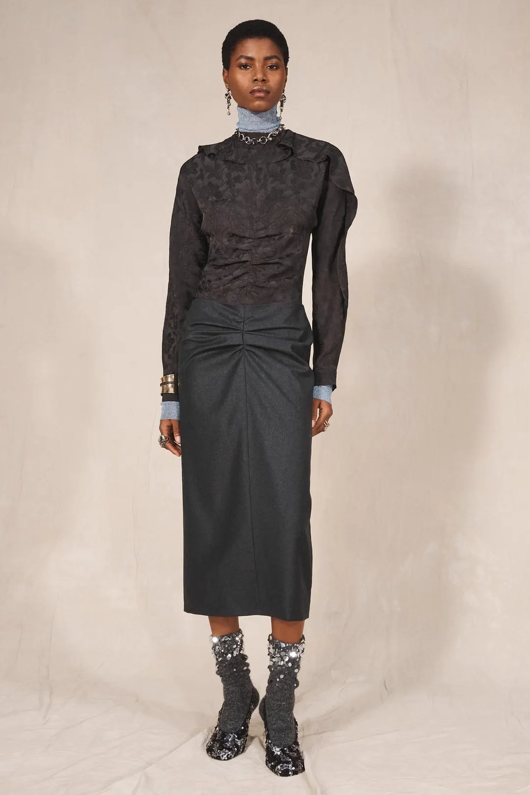 Туфли Limited Edition с открытой пяткой и бусинами, Zara