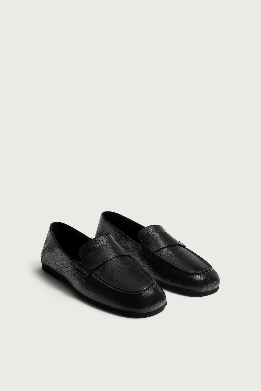 Кожаные пенни-лоферы, Zara