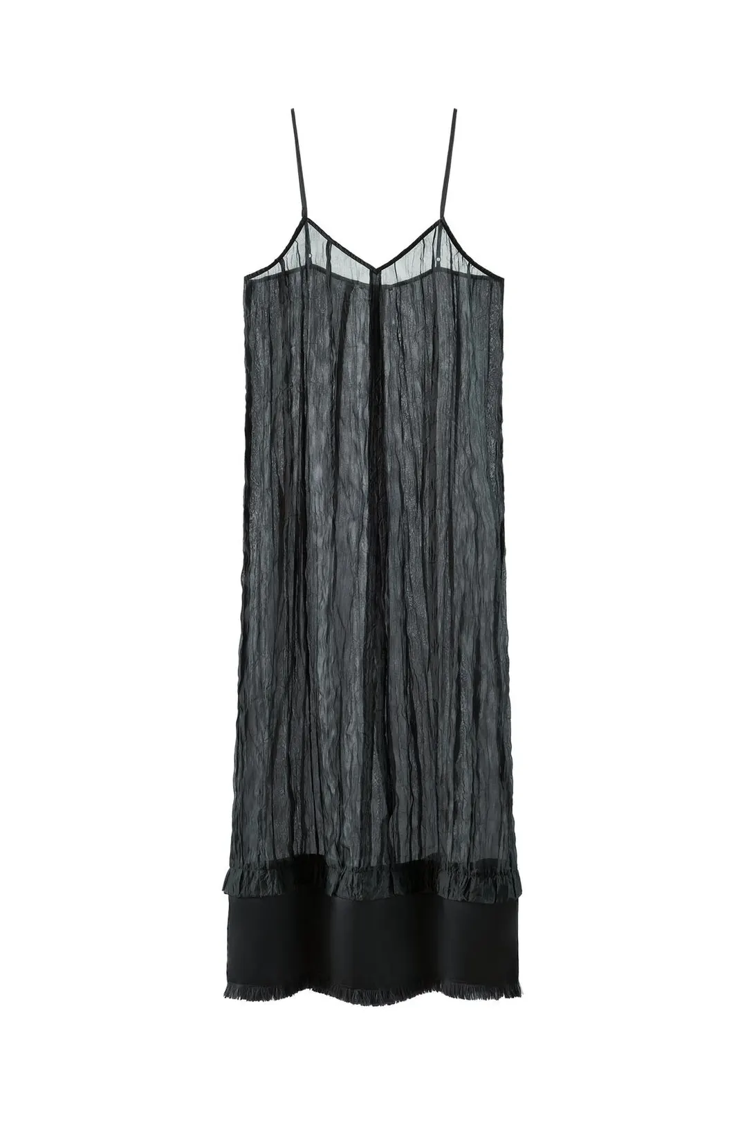 Платье на бретелях с жатым эффектом, Zara