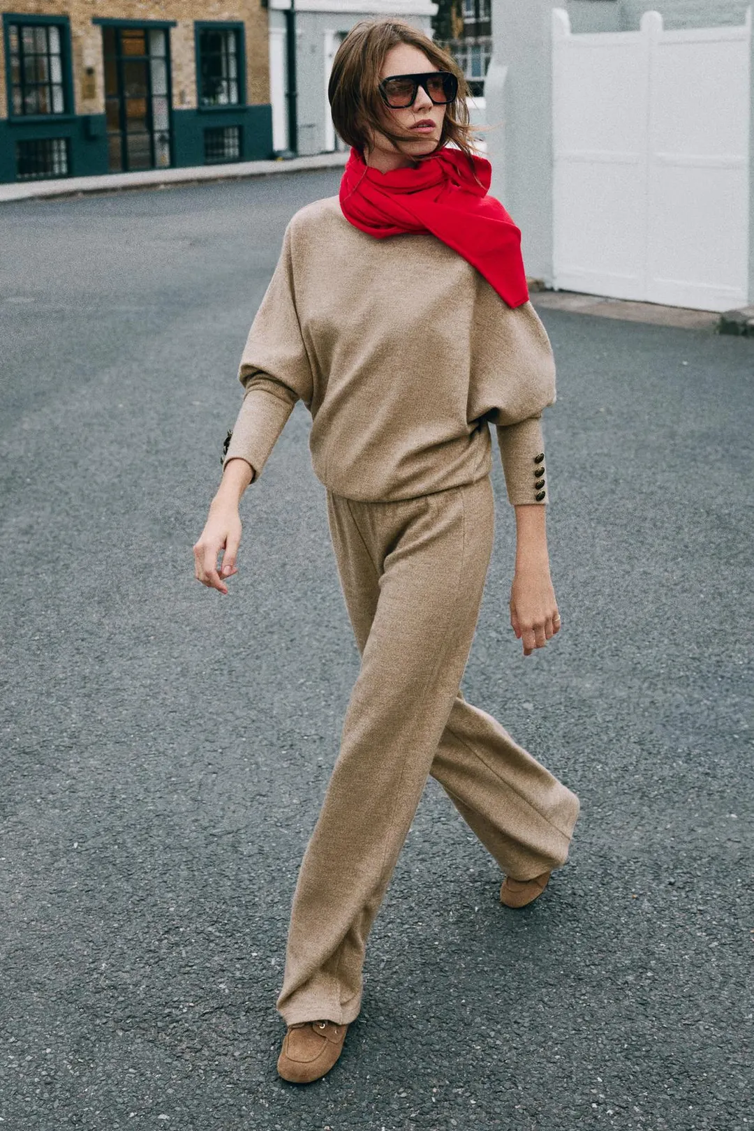 Брюки мягкие широкие, Zara