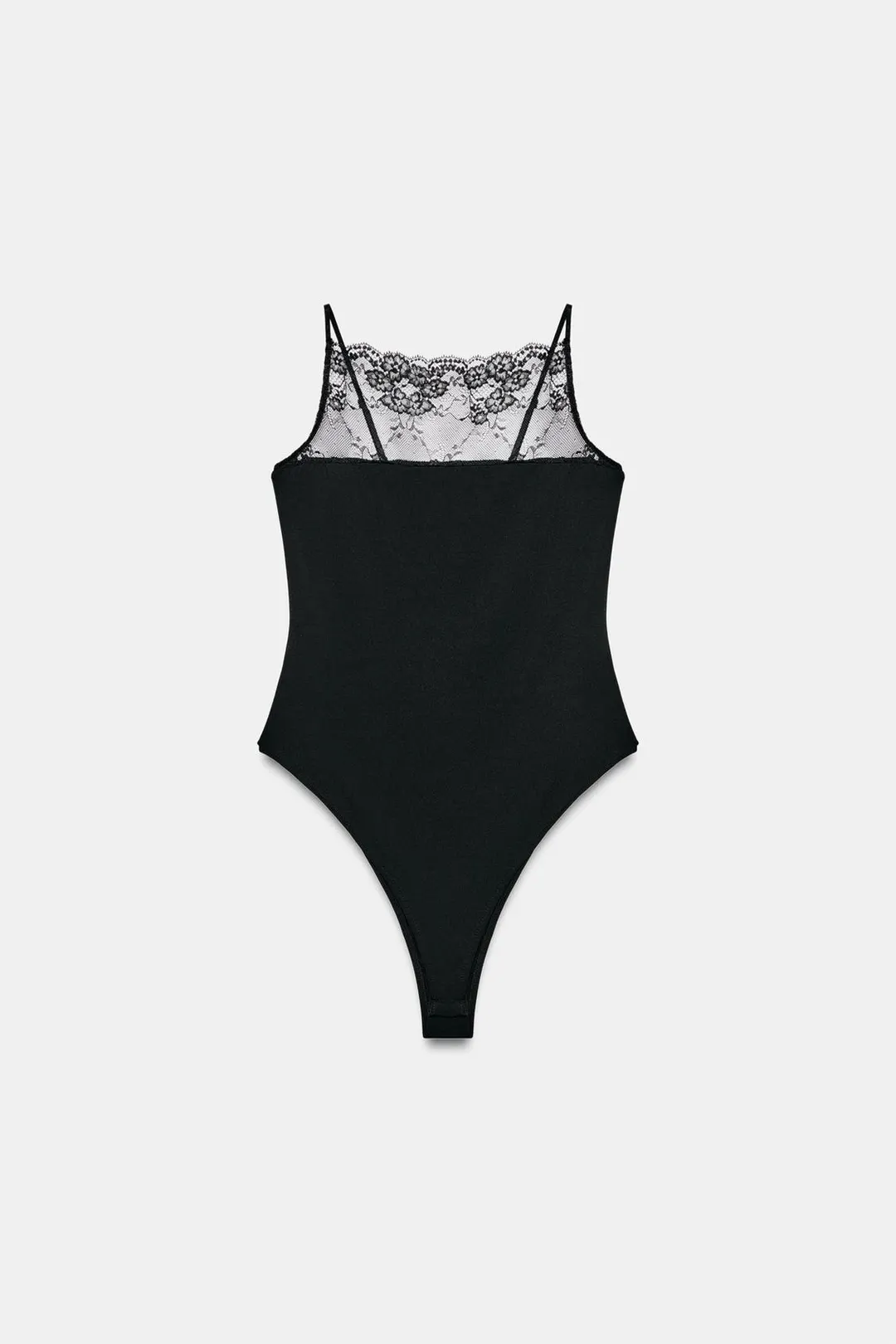 Боди из полиамидного кружева, Zara