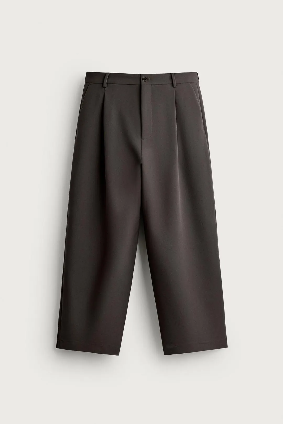Брюки свободного кроя со складками, Zara