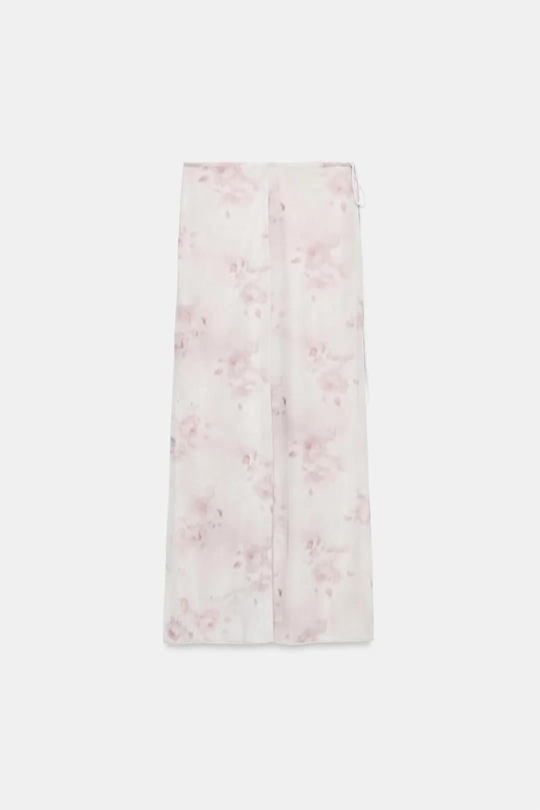 Юбка миди из тюля с цветочным узором, Zara