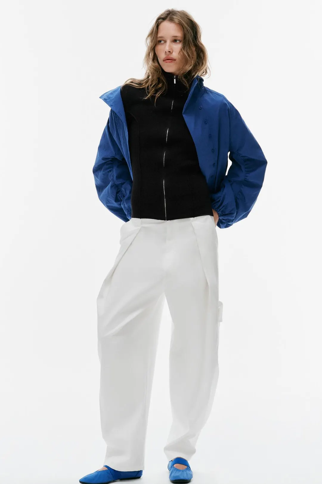 Вязаный кардиган на молнии, Zara