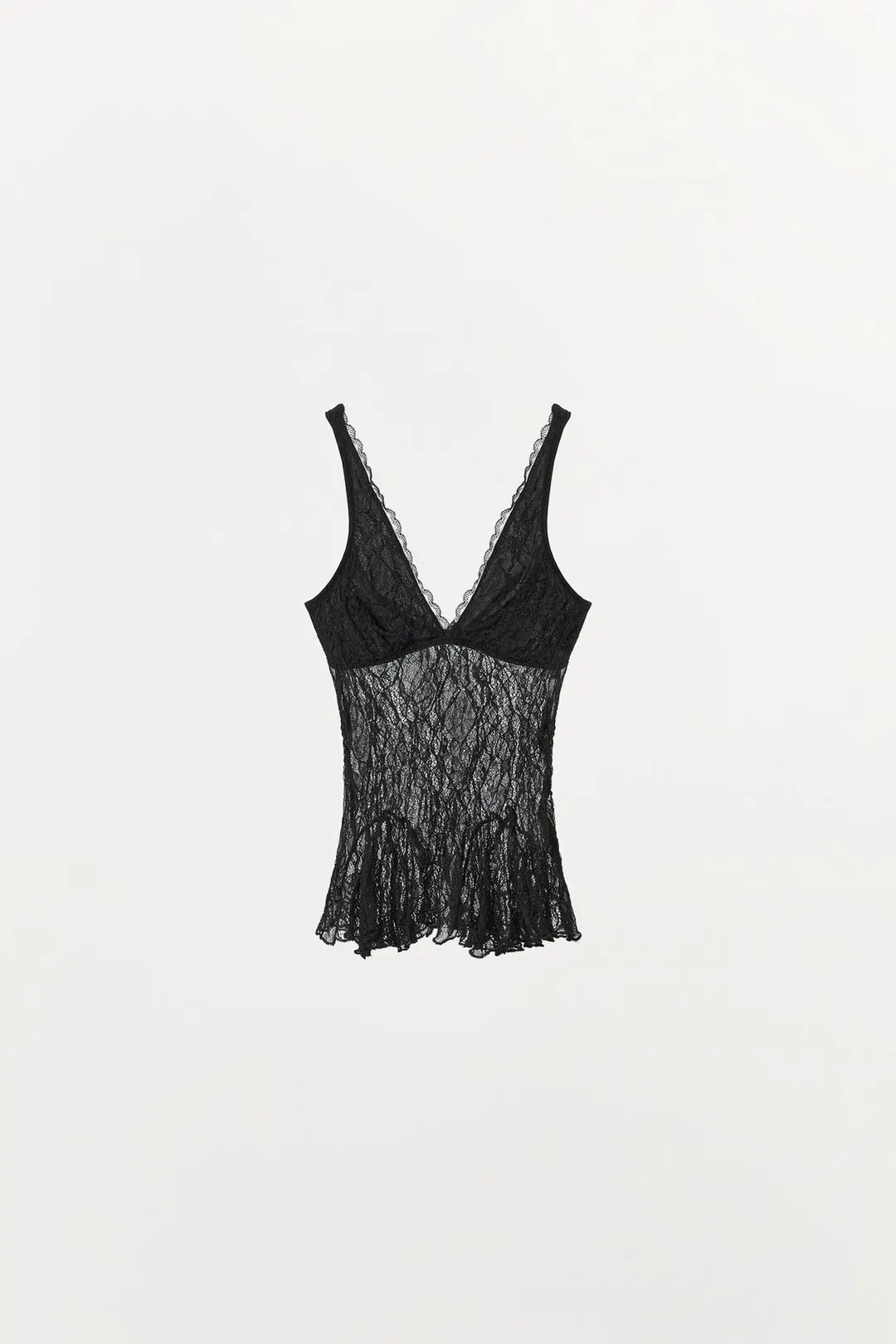 Топ кружевной на бретелях, Zara