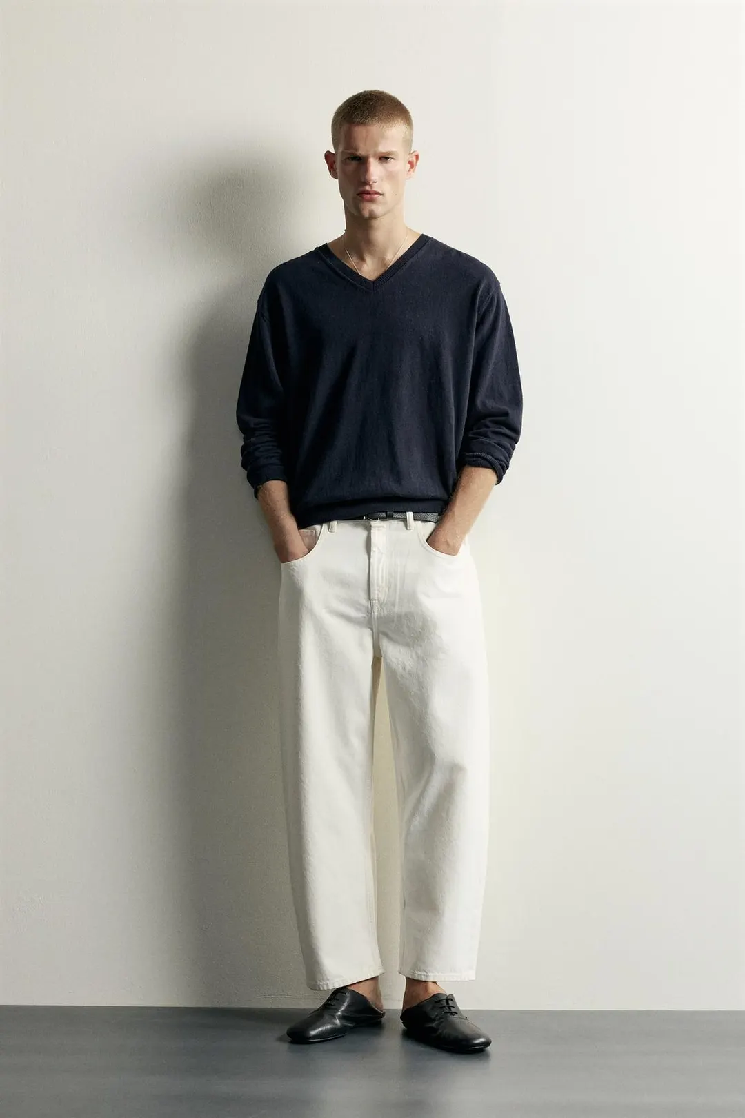 Широкие джинсы зауженного кроя, Zara