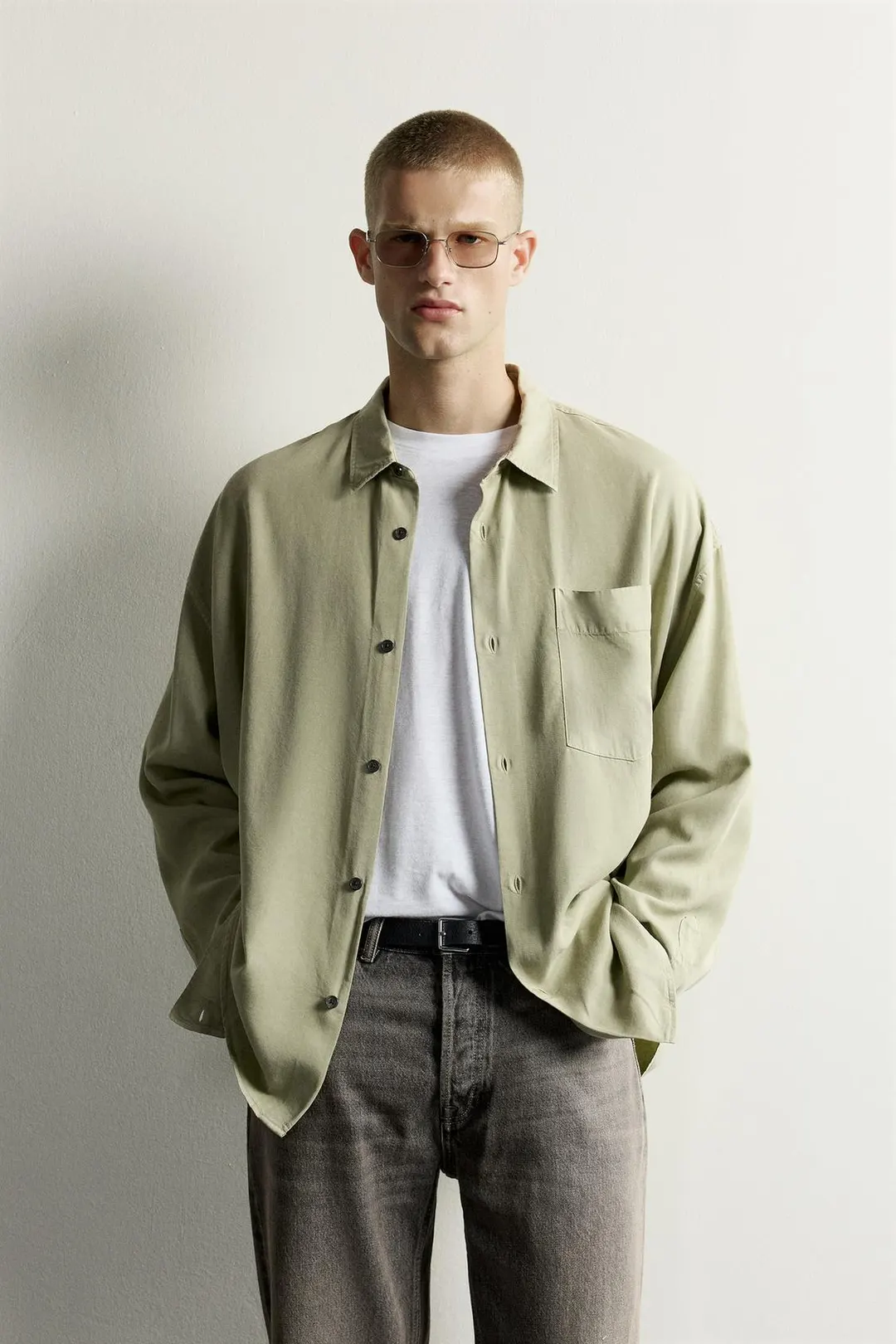 Рубашка струящаяся свободного кроя, Zara