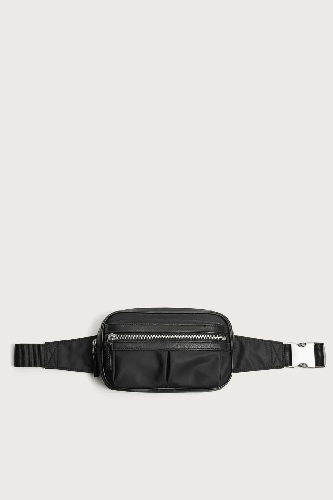 Сумка поясная комбинированная из технологичной ткани, Zara