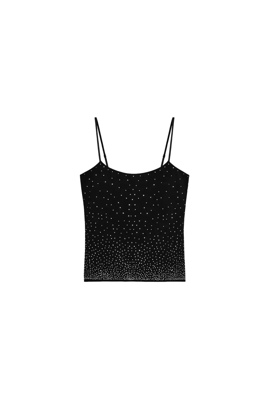 Блестящий топ на бретелях, Zara