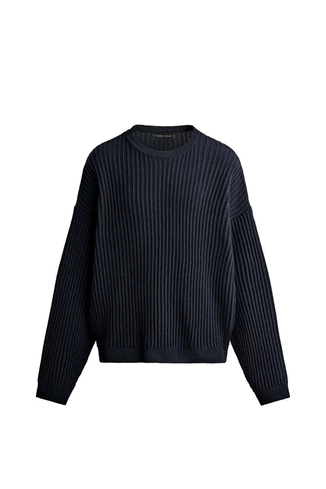 Фактурный джемпер свободного прямого кроя, Zara