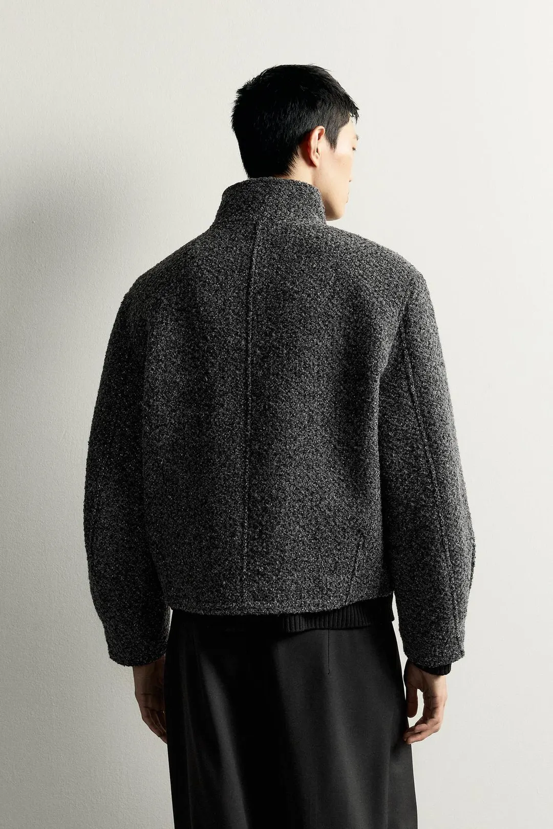 Укороченная куртка из фактурного букле, Zara