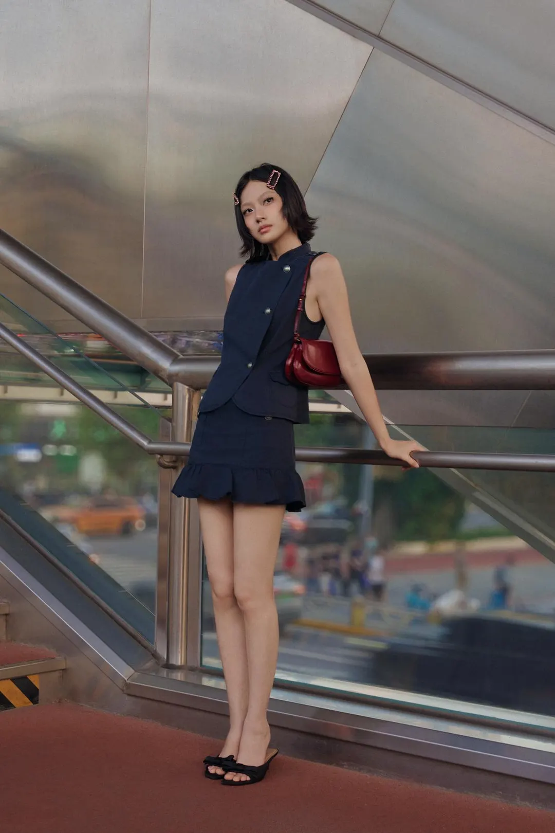 Топ-жилет с хлястиком, Zara
