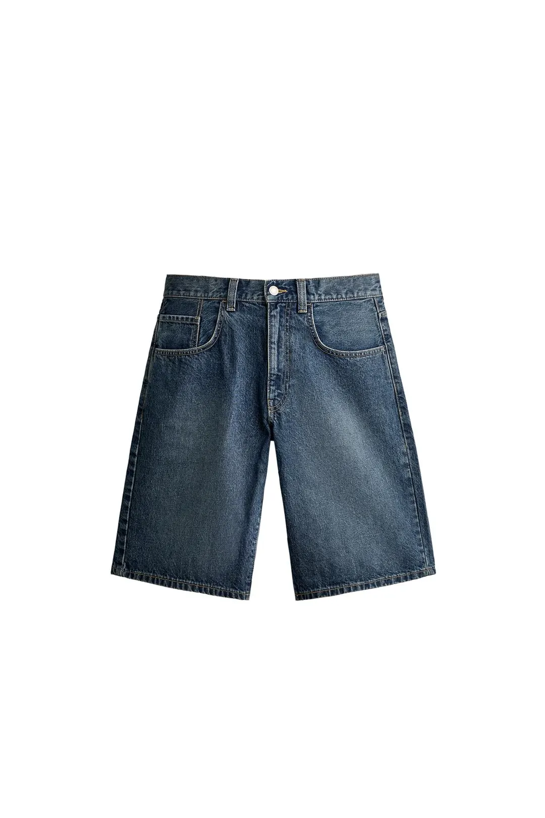 Джинсовые бермуды кроя багги, Zara