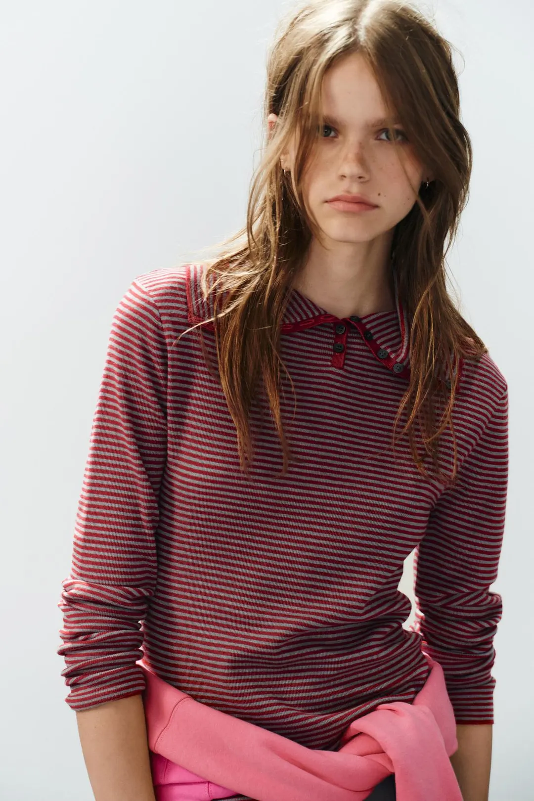 Джемпер в полоску из смесовой шерсти, Zara