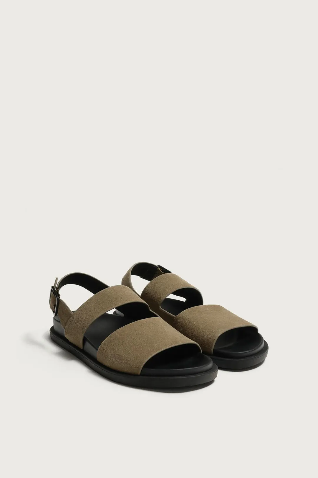 Сандалии из кожи с ремешками, Zara