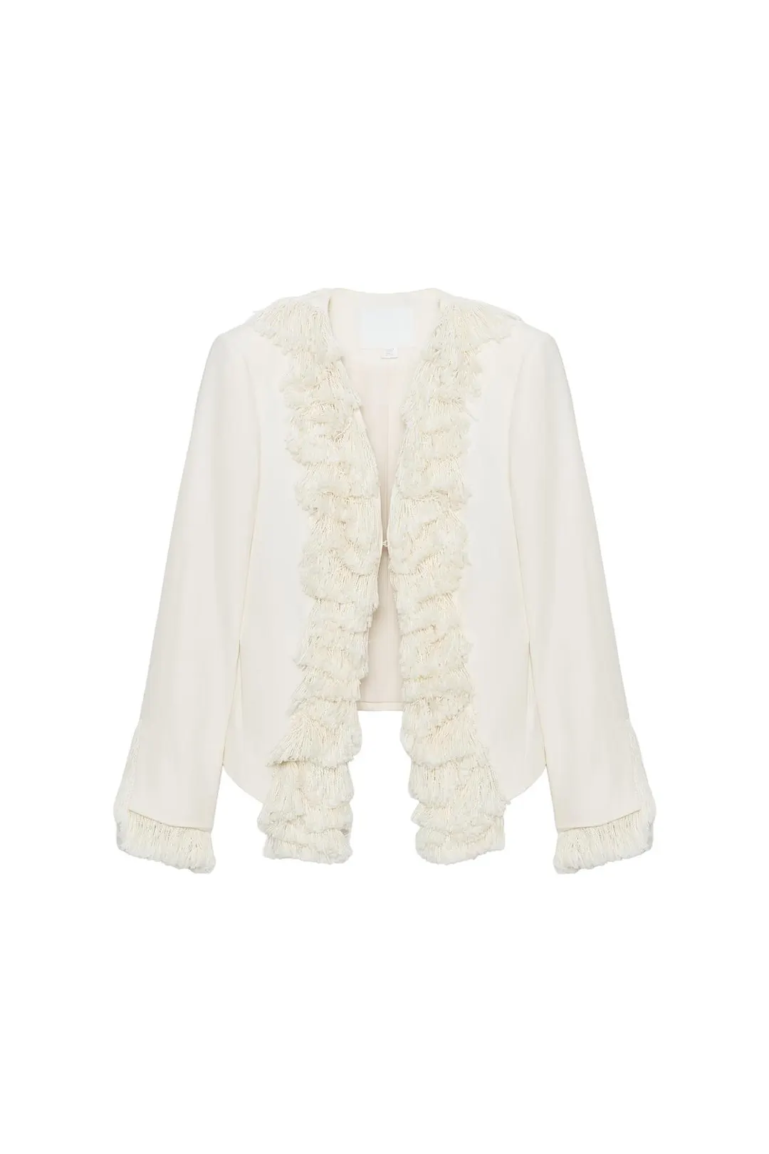 Куртка из смесового льна с бахромой ZW Collection, Zara