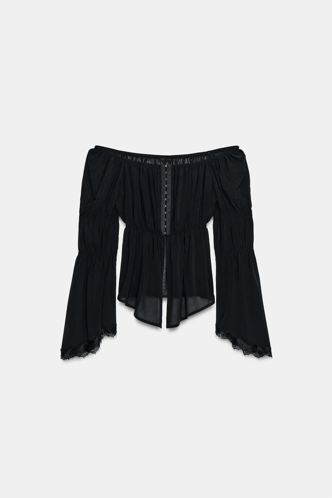 Топ с кружевом в тон, Zara