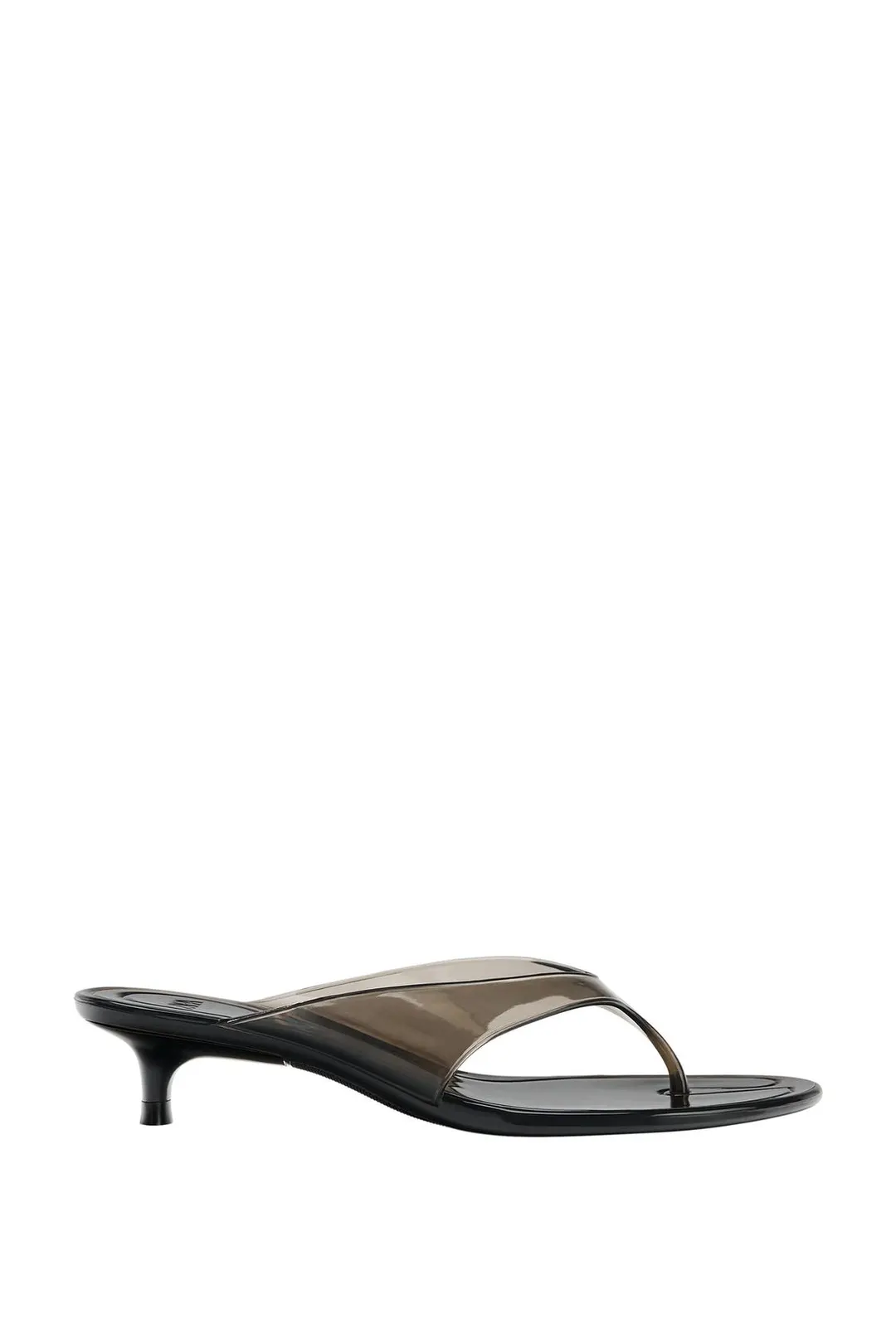 Желейные босоножки на каблуке kitten heel, Zara
