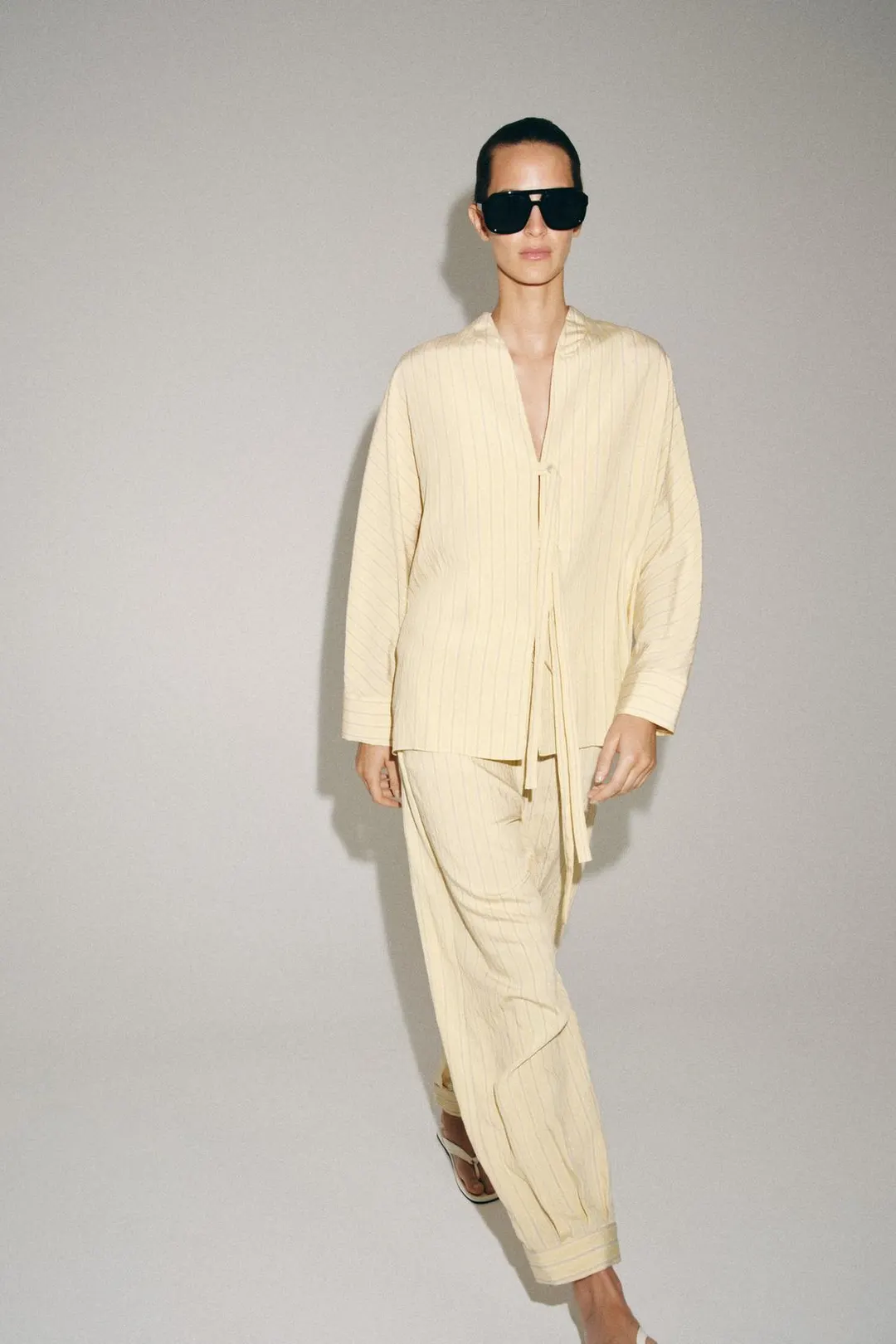 Рубашка в полоску ZW Collection, Zara