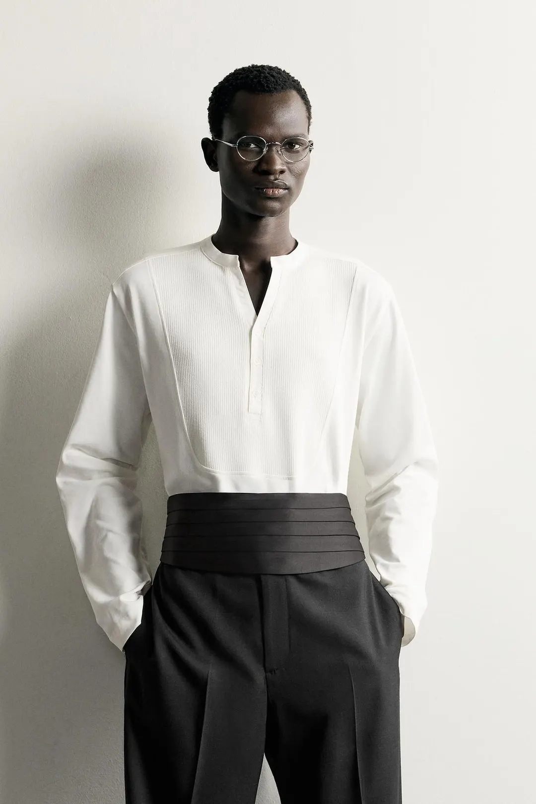 Футболка хенли свободного кроя, Zara